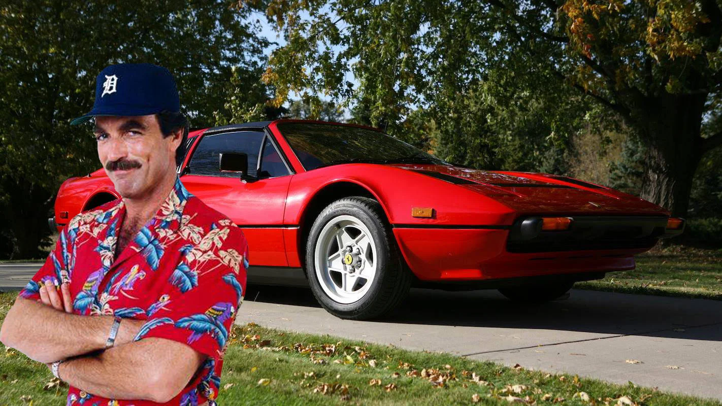 Moustache news: Tom Selleck–driven Ferrari 308 to be auctioned