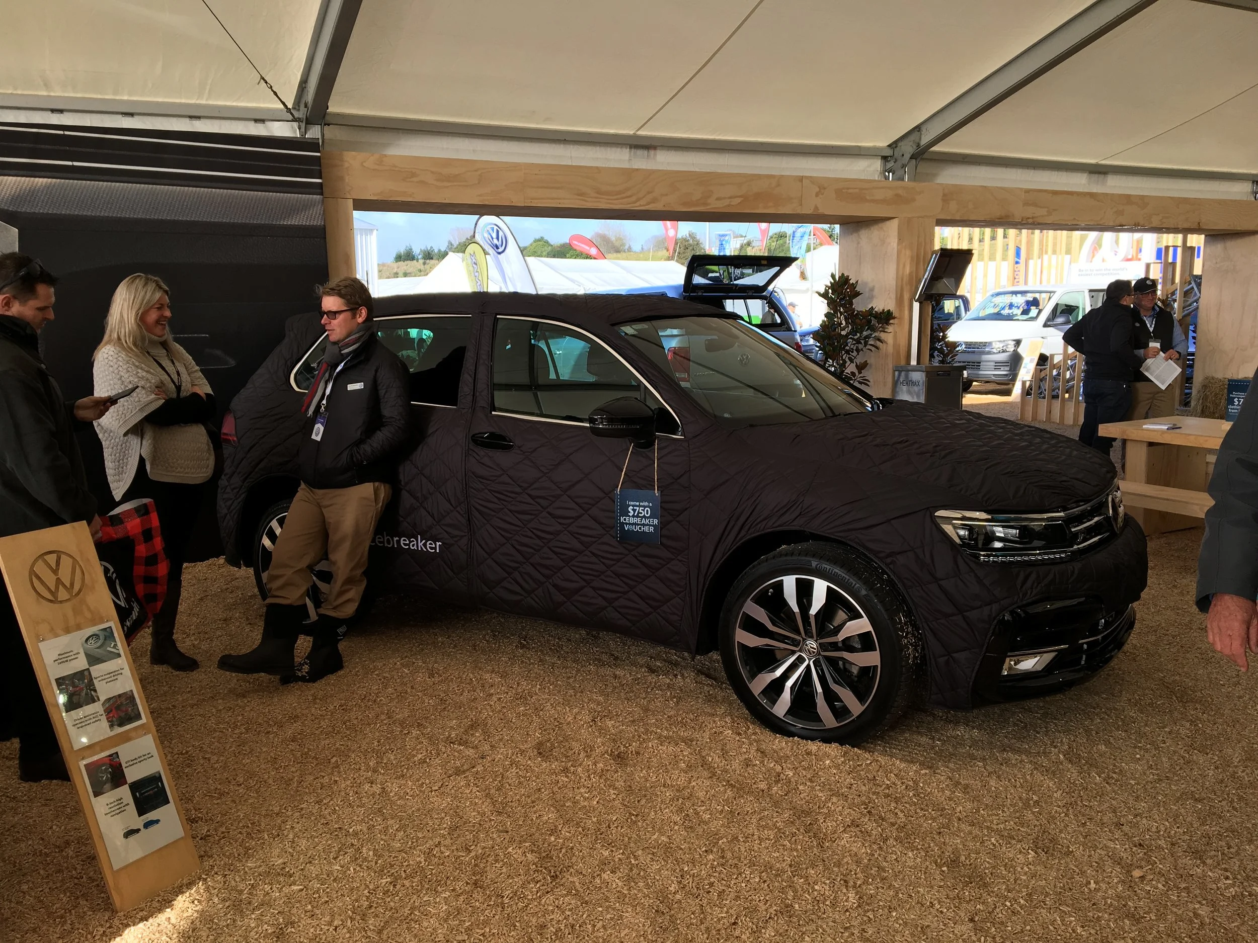 Volkswagen have jumped on the "clothing your car" bandwagon, too. 