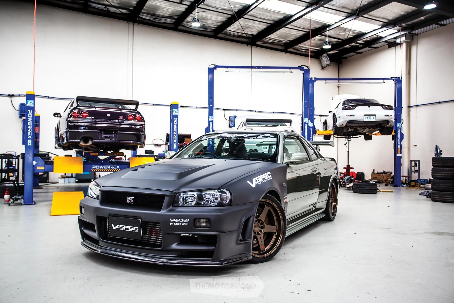 Flying V Omori Factory Built R34 Gt R M Spec Nur The Motorhood