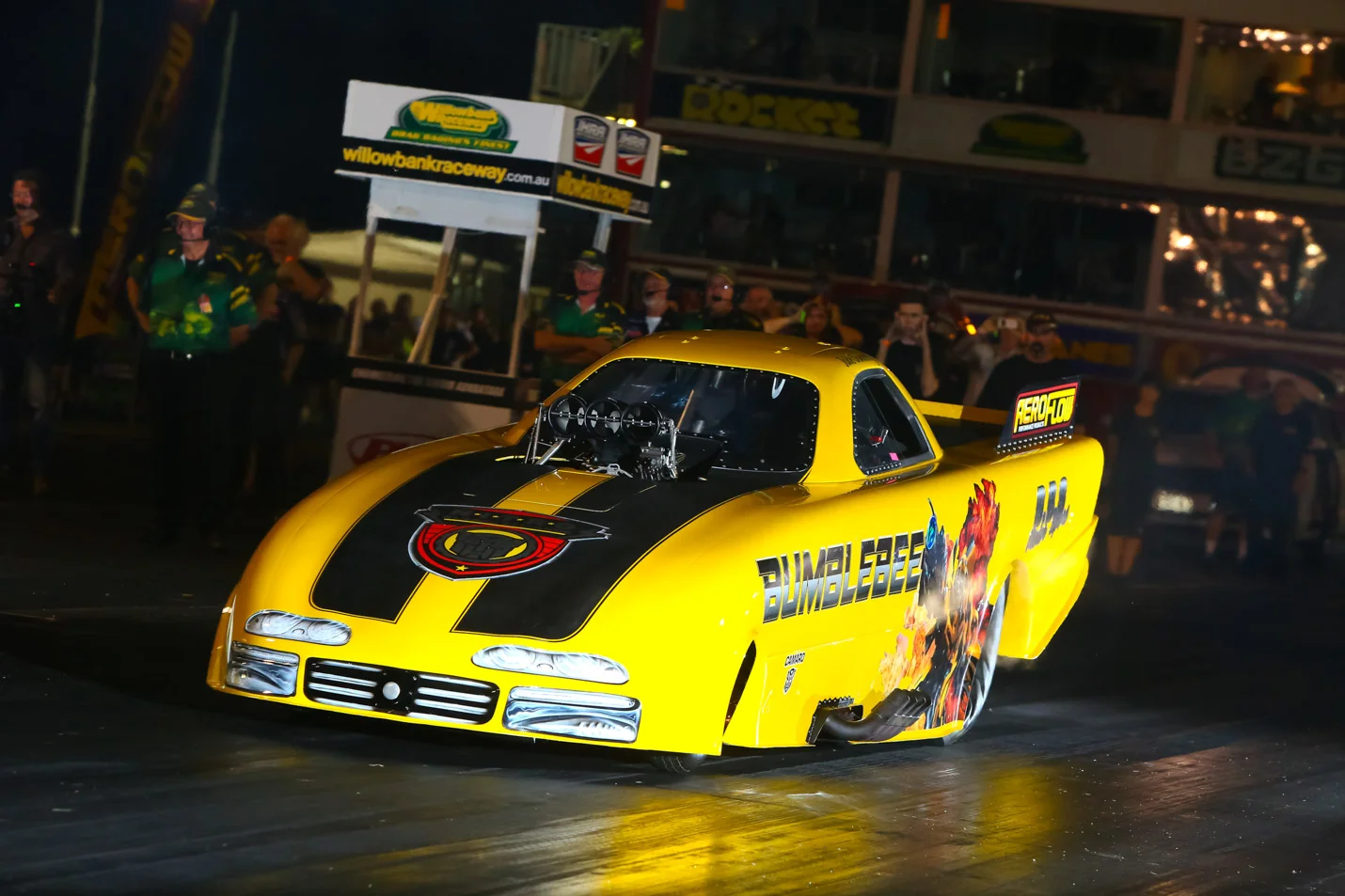 Photo supplied by Aeroflow Outlaw Nitro Funny Cars