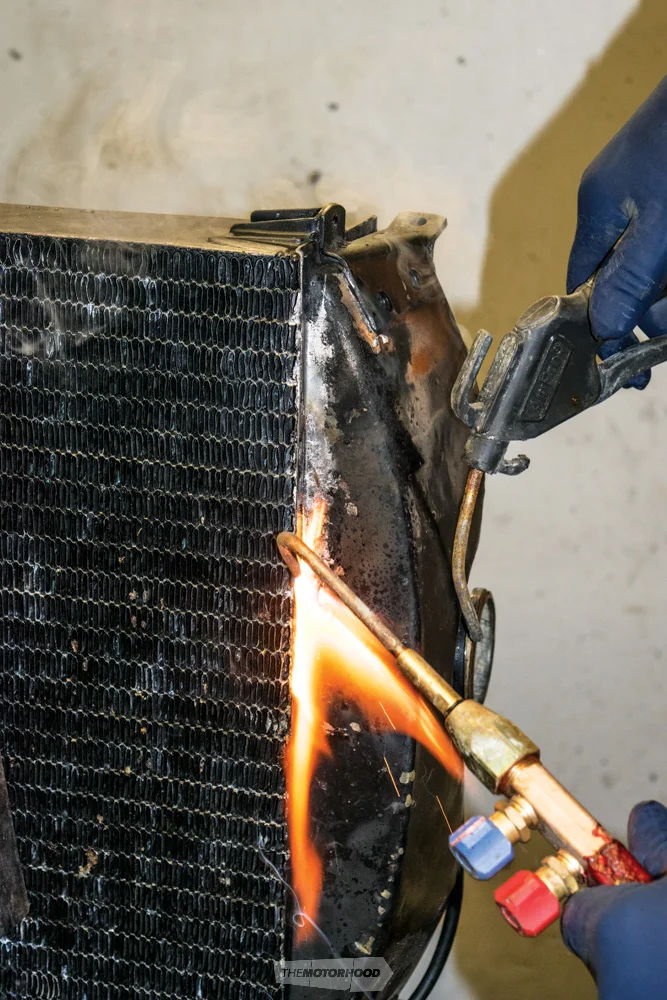 Intricate work - Rebuilding an original radiator is time consuming and costly, but well worth it
