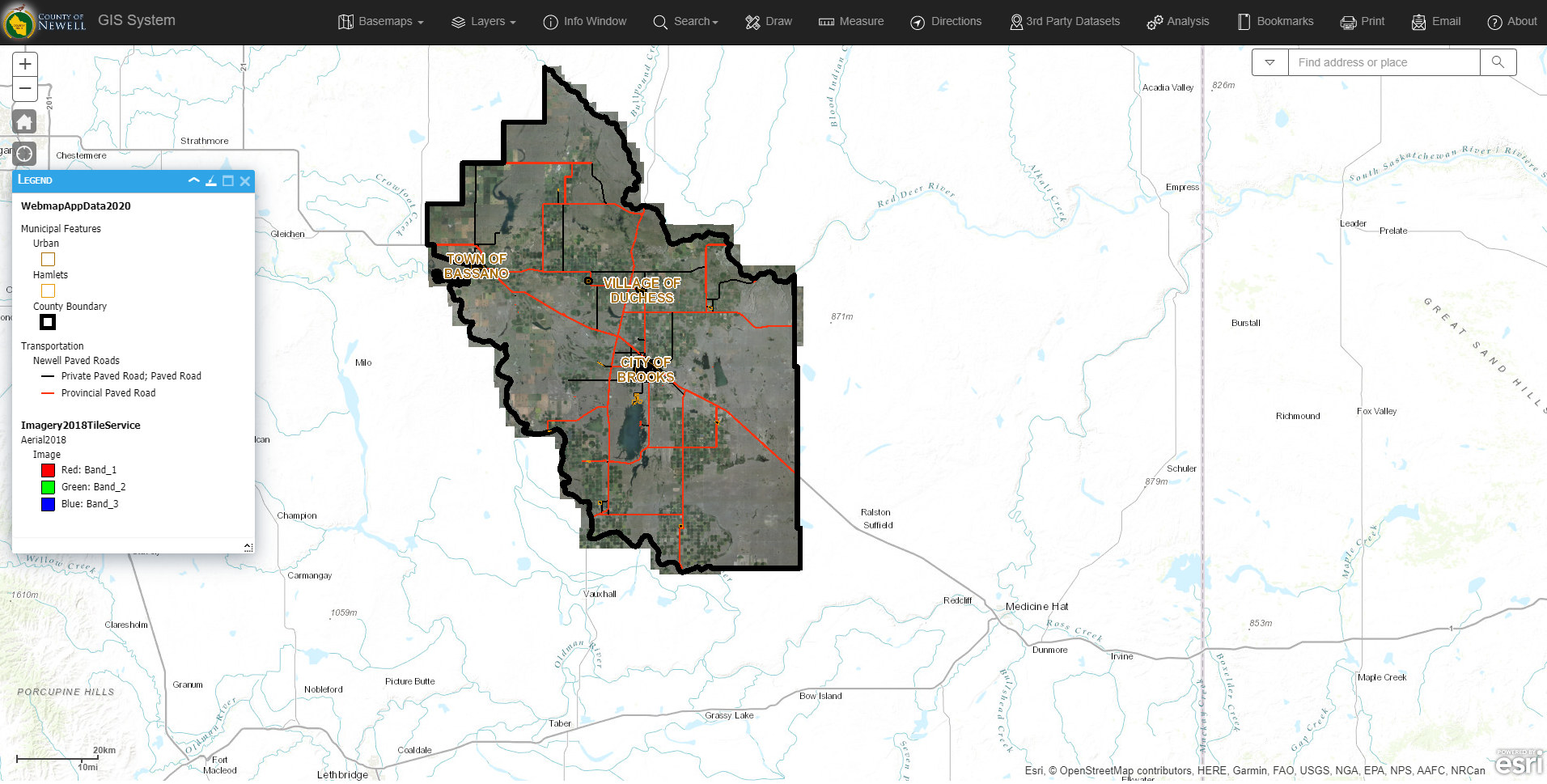 County of Newell  GIS Enterprise System — O2