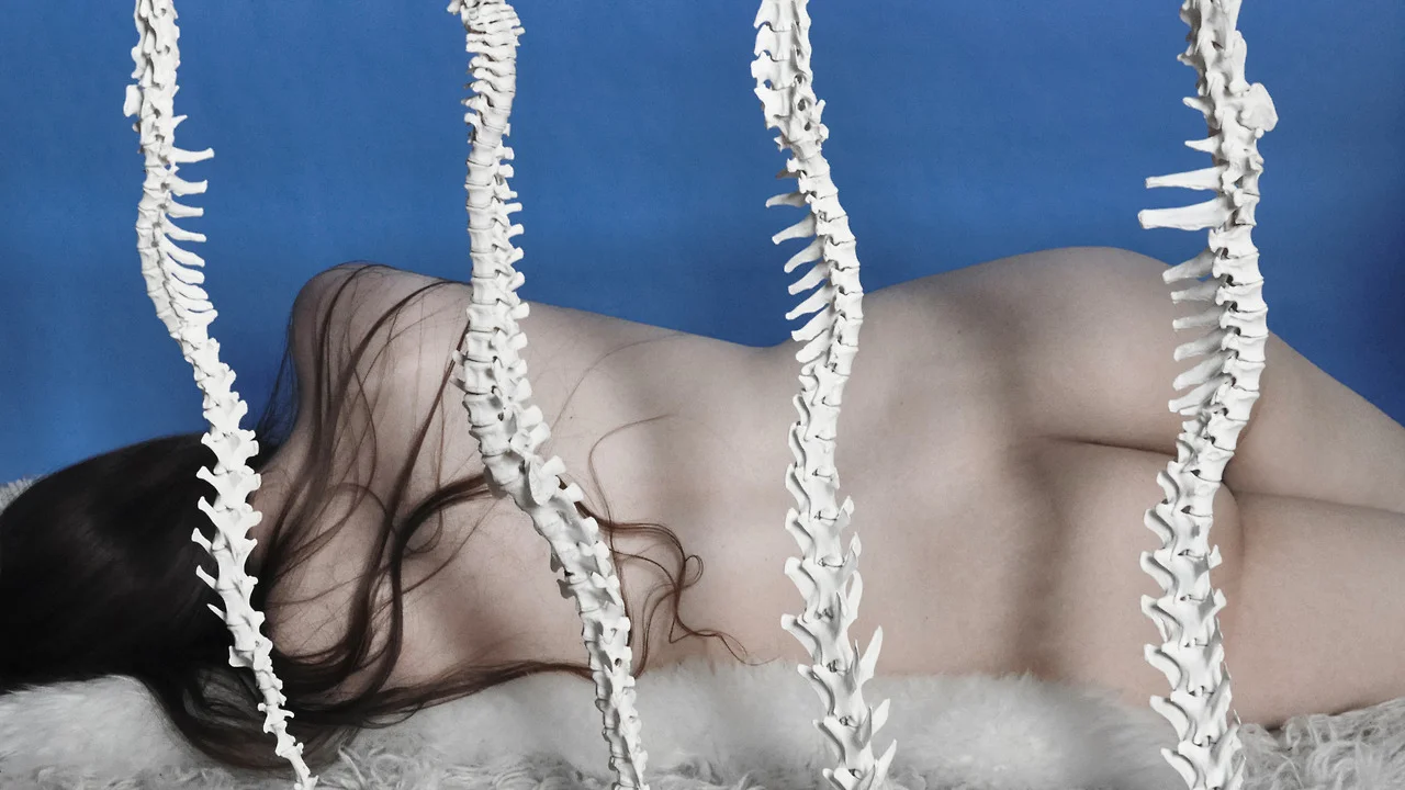 FOX, BEAVER, BOBCAT, AND COYOTE SPINES VIA ORACLE , SELF-PORTRAIT, PH. LAUREN THURMAN-KING, 2014
