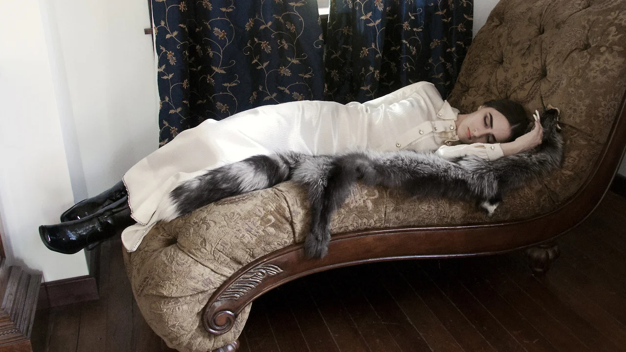 SILVER FOX PELT VIA ORACLE , SELF-PORTRAIT, PH. LAUREN THURMAN-KING, 2014