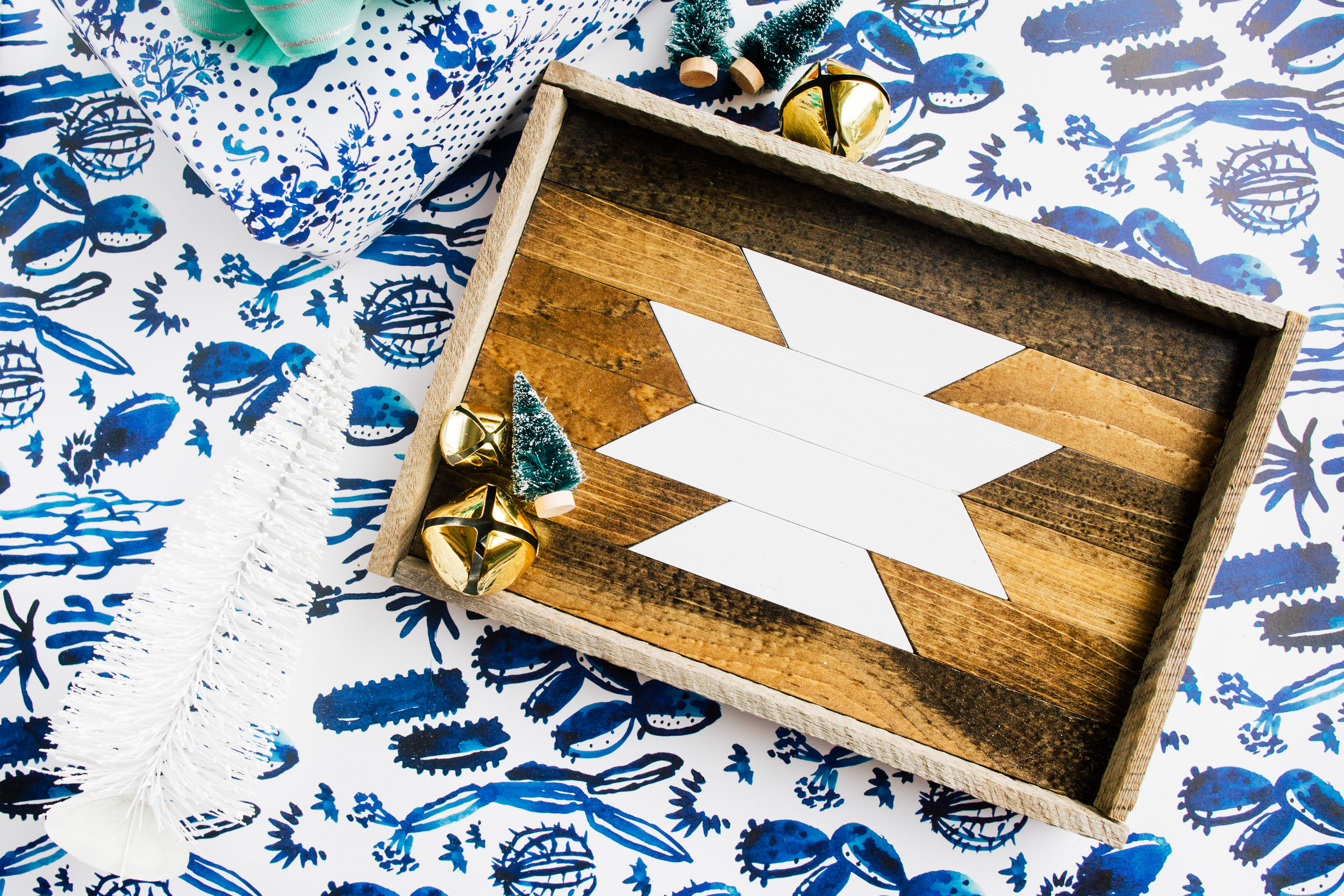 Small Reclaimed Wood Tray by Love Ding!
