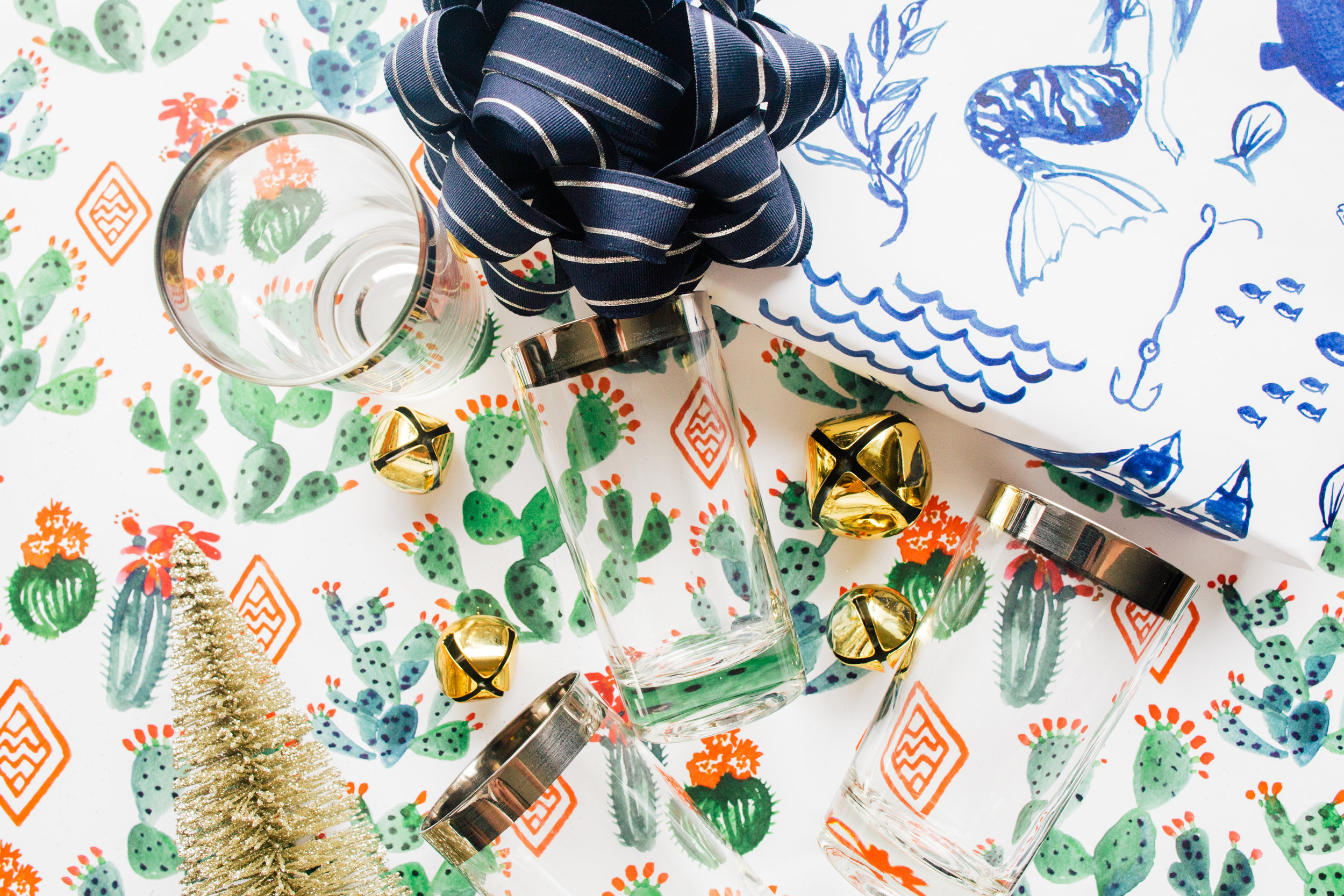 Silver Rimmed Tumblers by Melody's Joy!