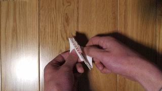 The miura fold is one way to fold maps (image wikipedia)