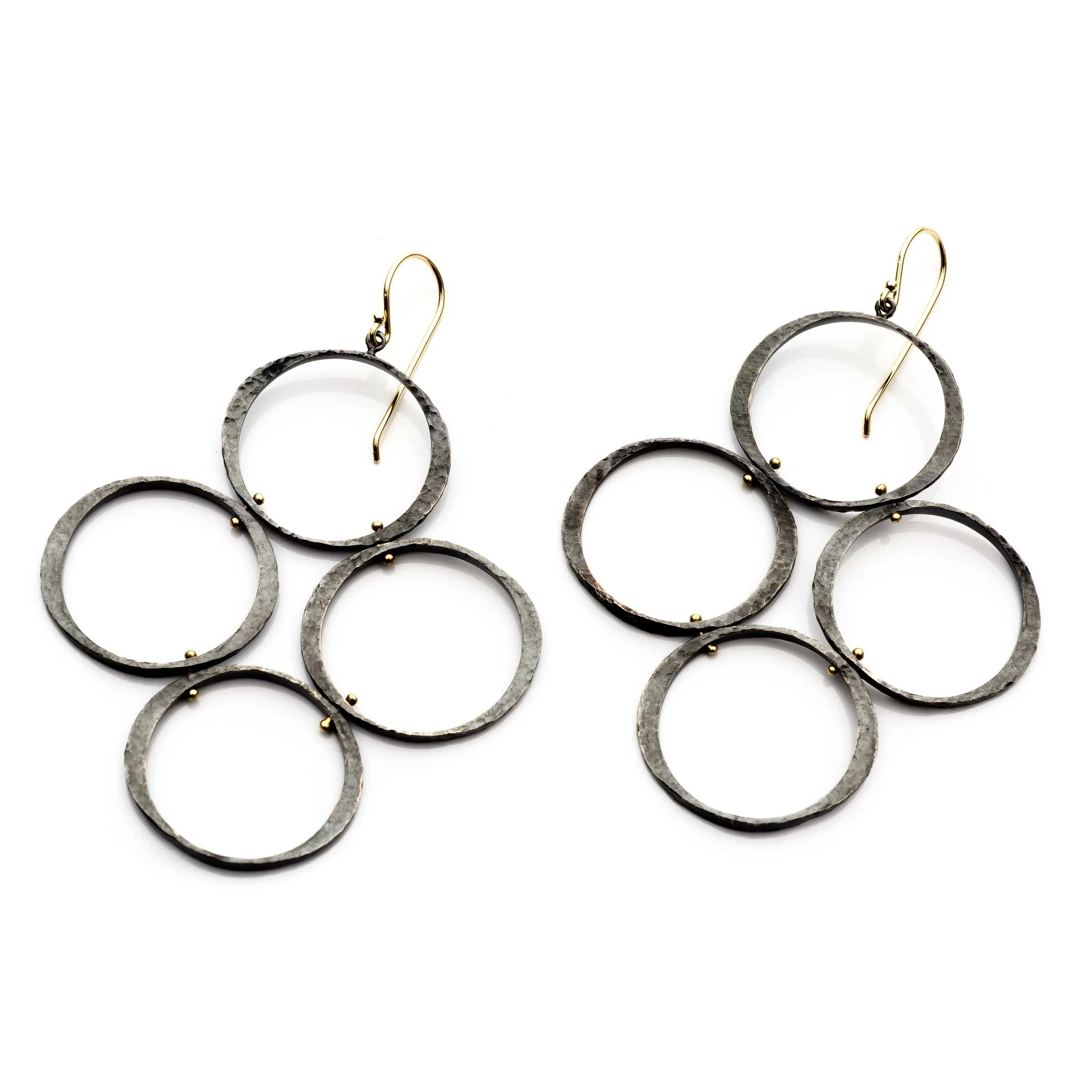 Mini Circle Chandelier Earrings
