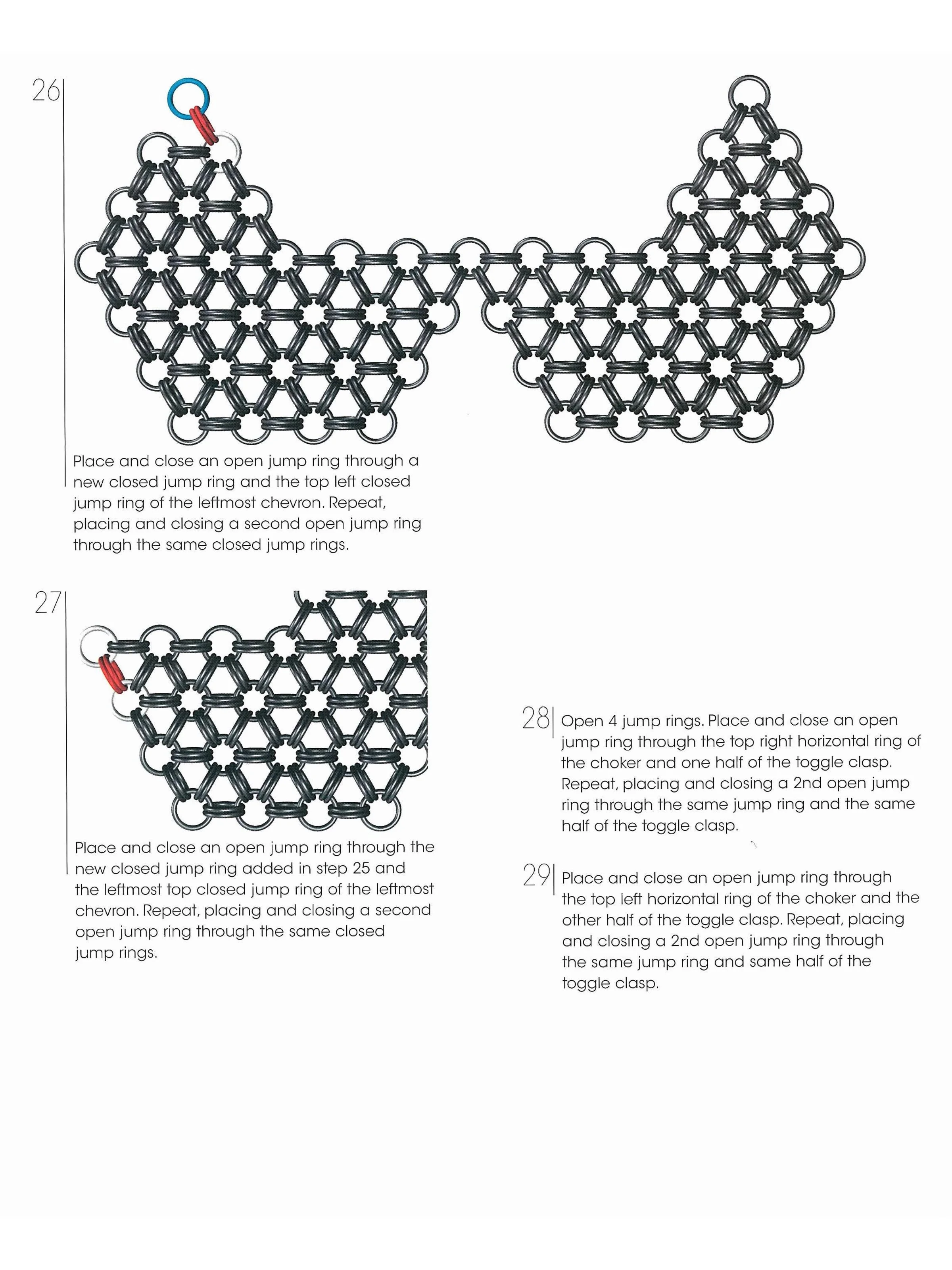 tutorial for Japanese Hexagonal Collar Sterling Silver
