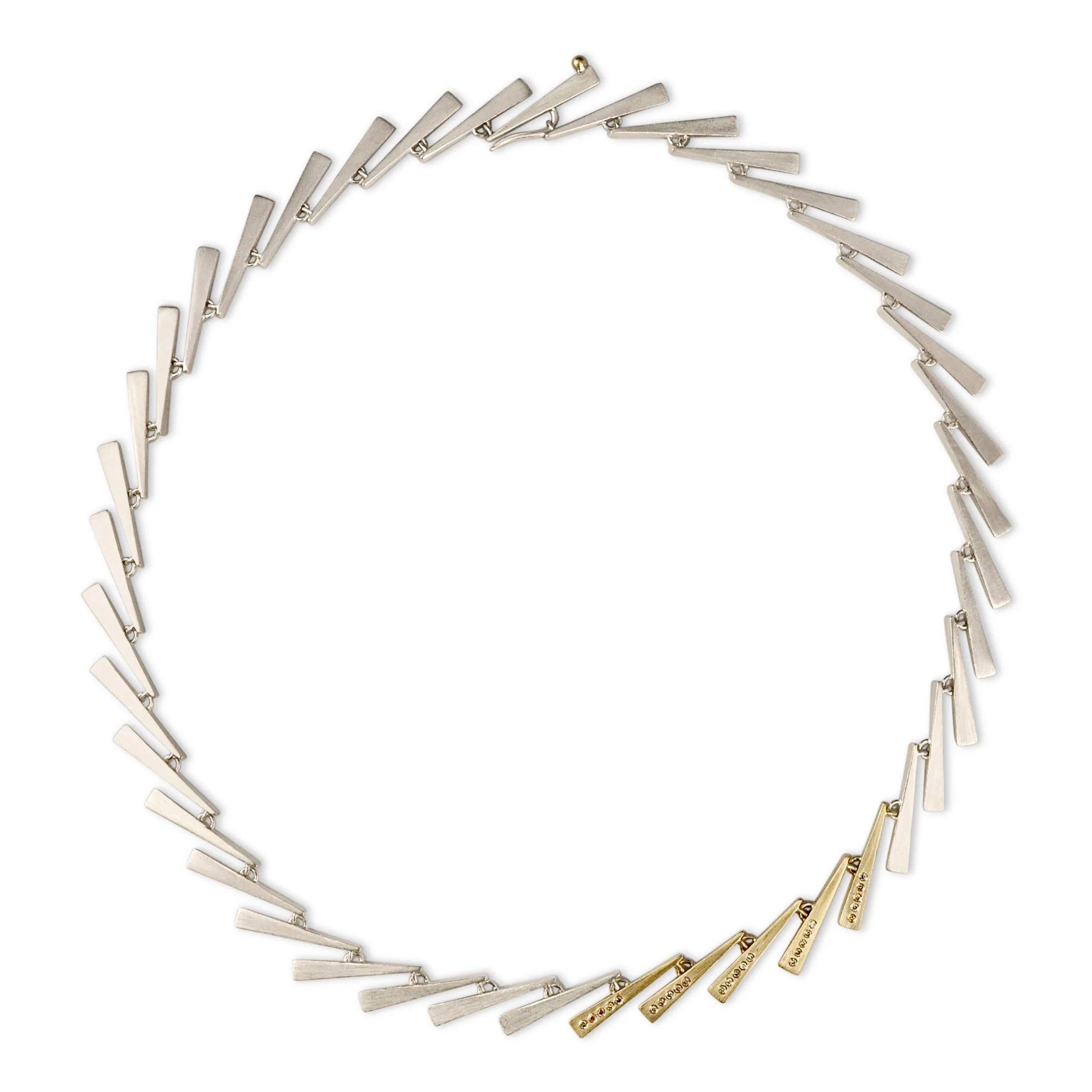 Asymmetrical Sterling Silver Necklace