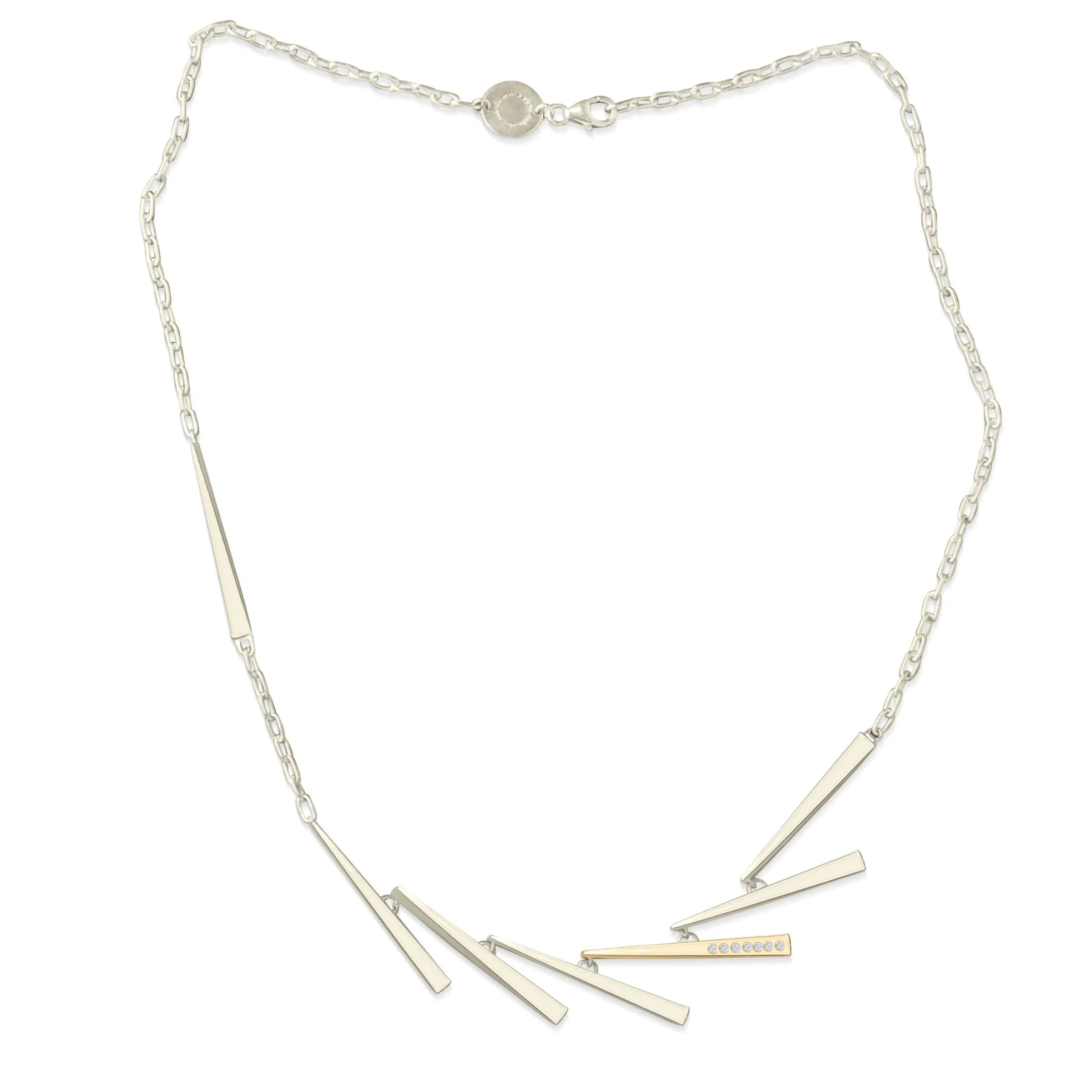 Sterling Silver Geometric Necklace
