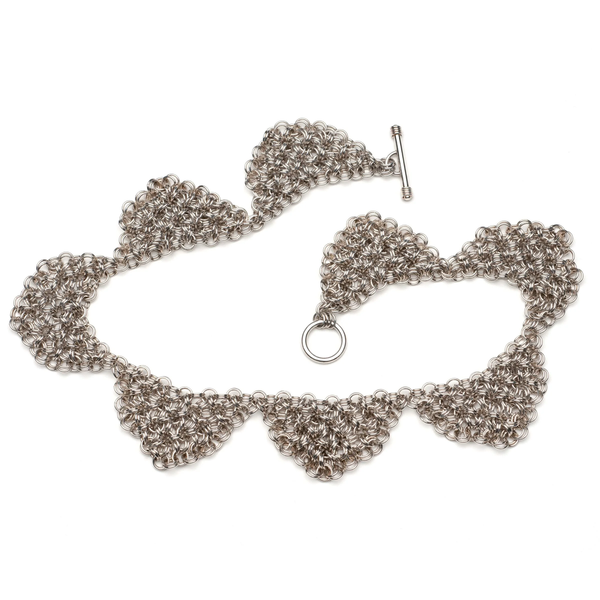 gold_silver_Japanese_hexagonal_necklace_collar