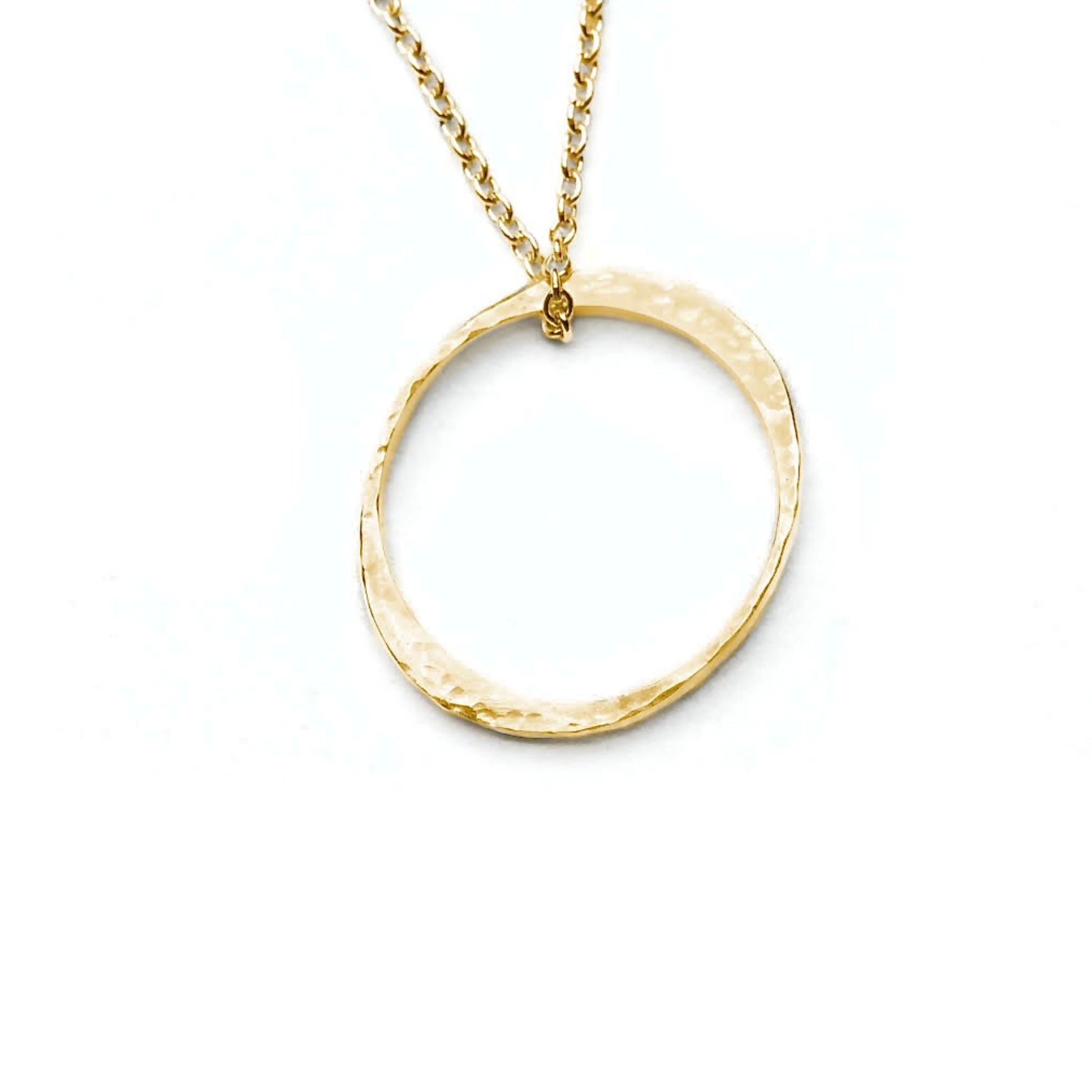 Mini Solitaire Circlet Pendant Necklace