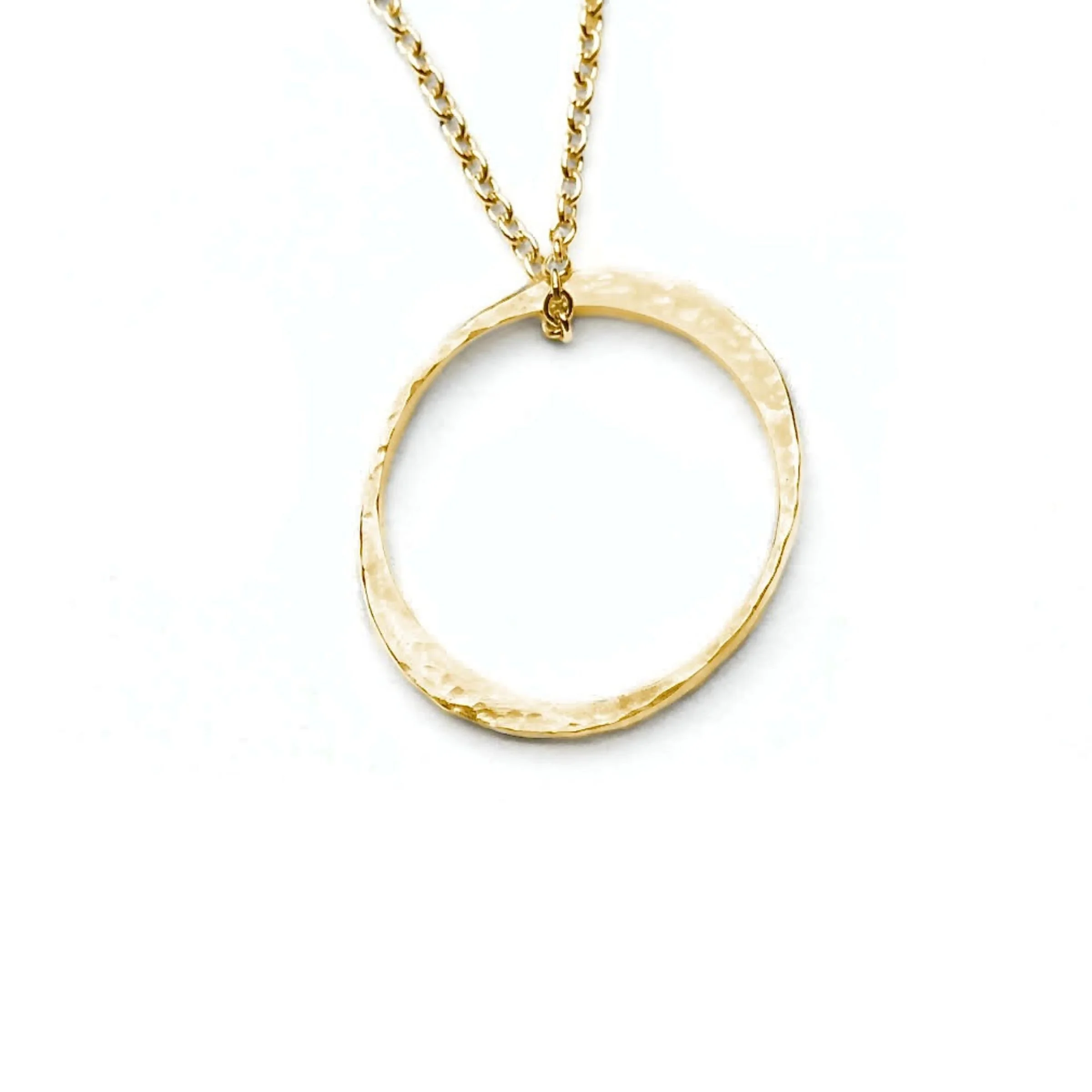 Mini Solitaire Circle Necklace