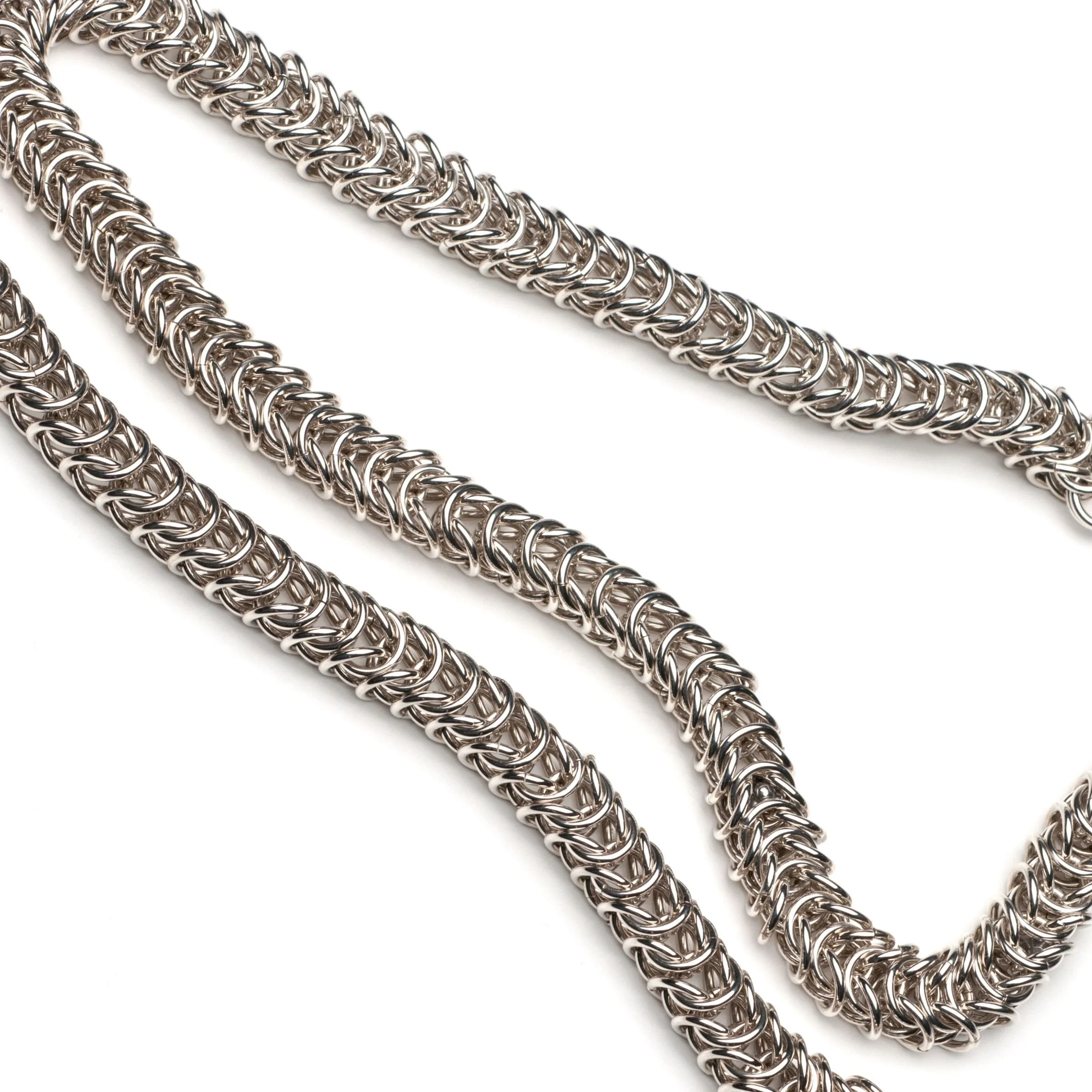Queen's Chain Chainmail Bracelet or Necklace by eatmetal Rings Of Pattern collection
