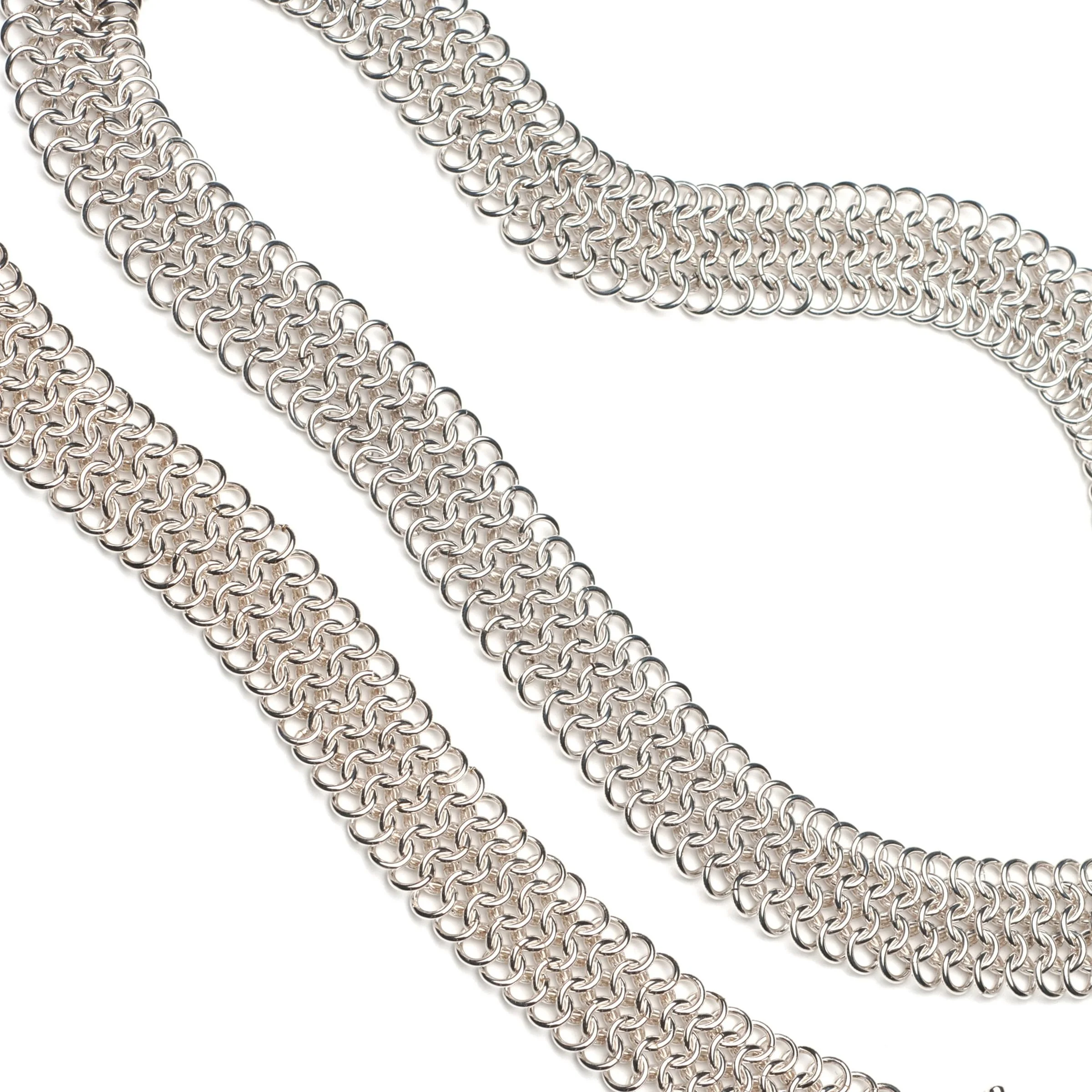 chainmaille_pattern_gold_silver_bracelet_necklace