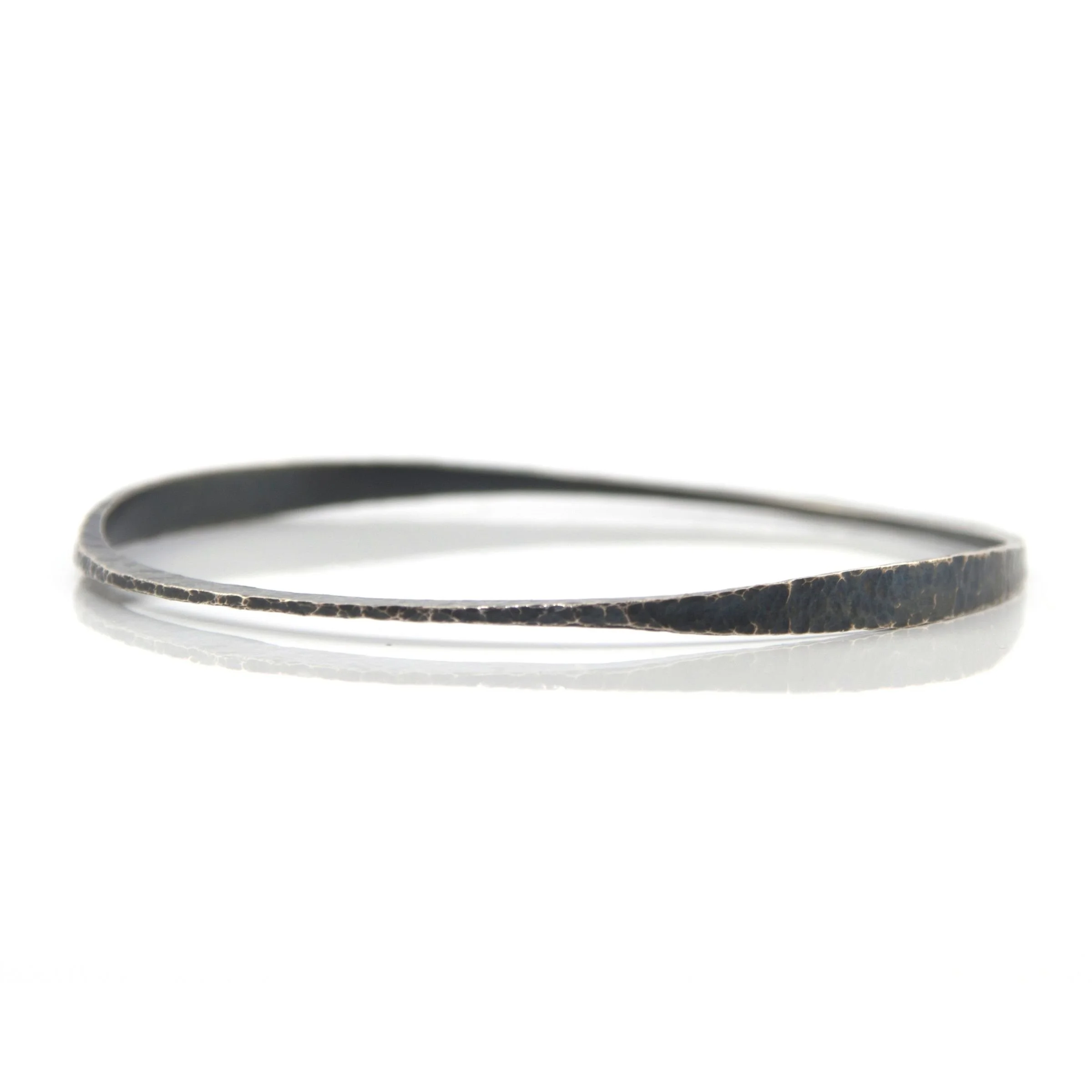 side profile view  mens jewelry sterling silver gold bangle circle bracelet
