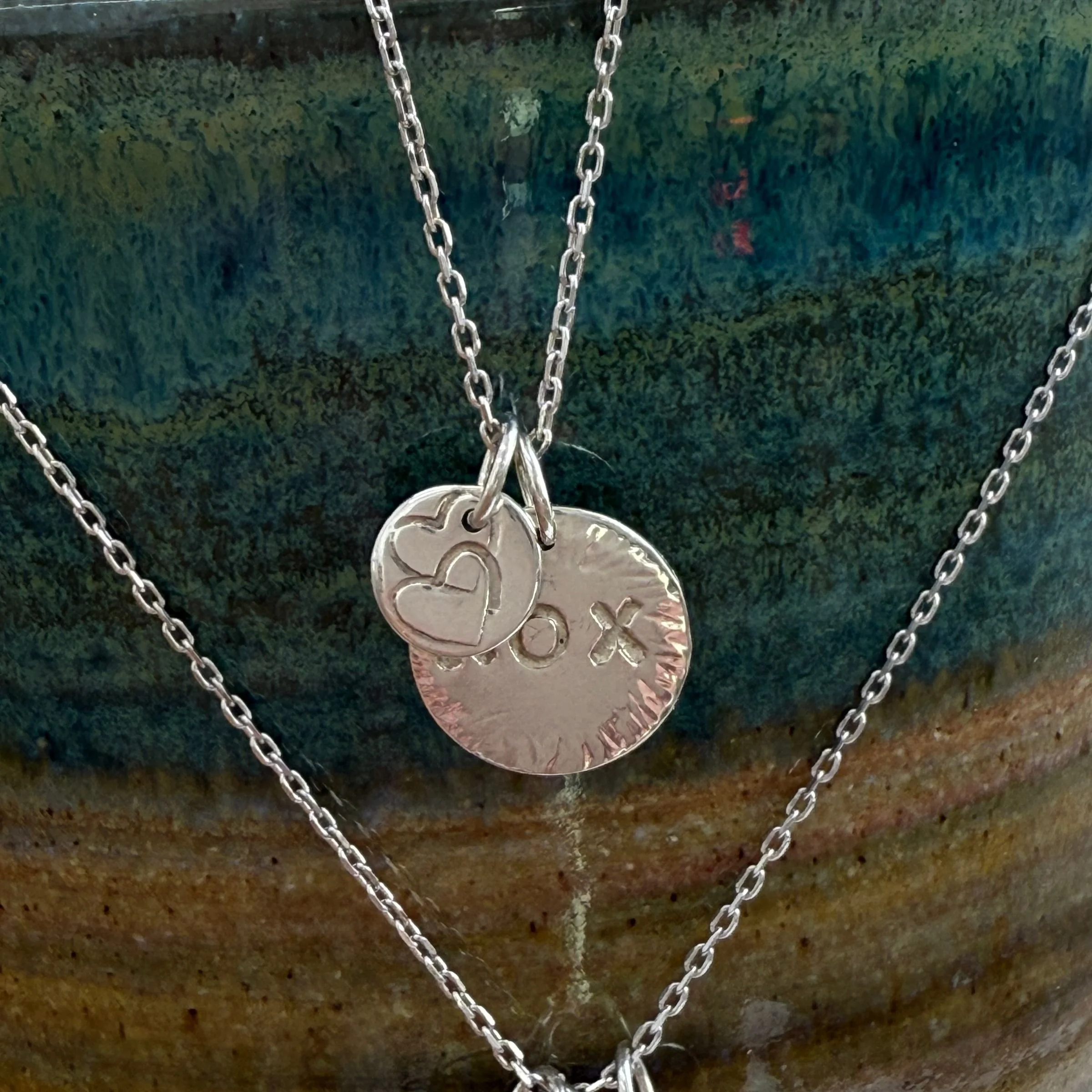 DIY Stamped Initial Necklace