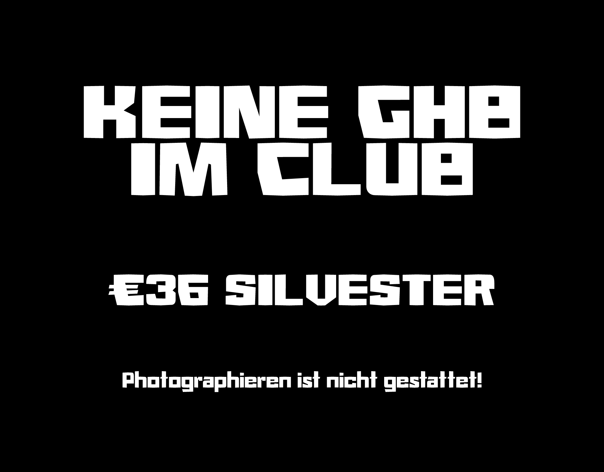 Font based on the Berghain logo. 🙄