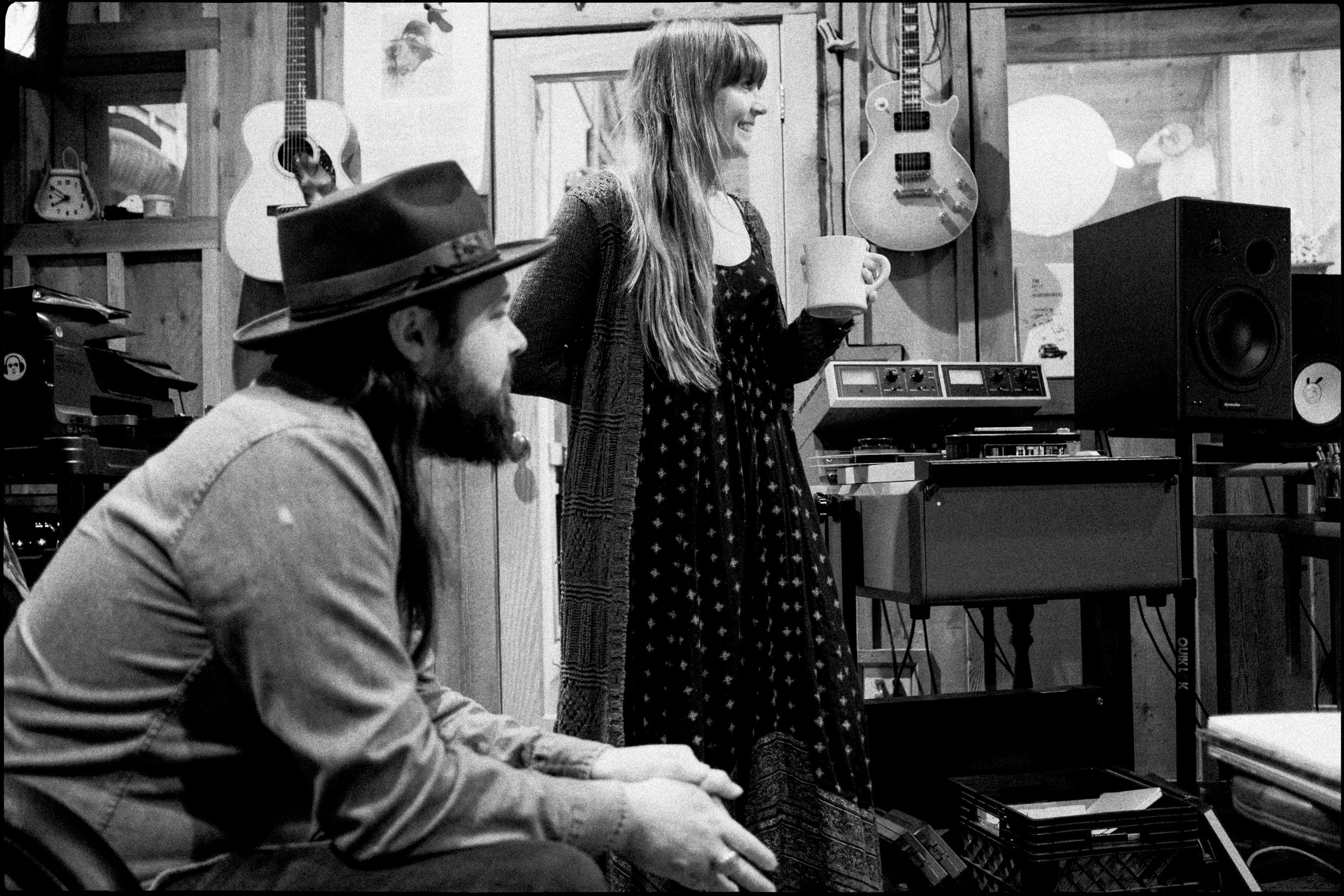 Courtney Marie Andrews and Caleb Caudle at Cash Cabin