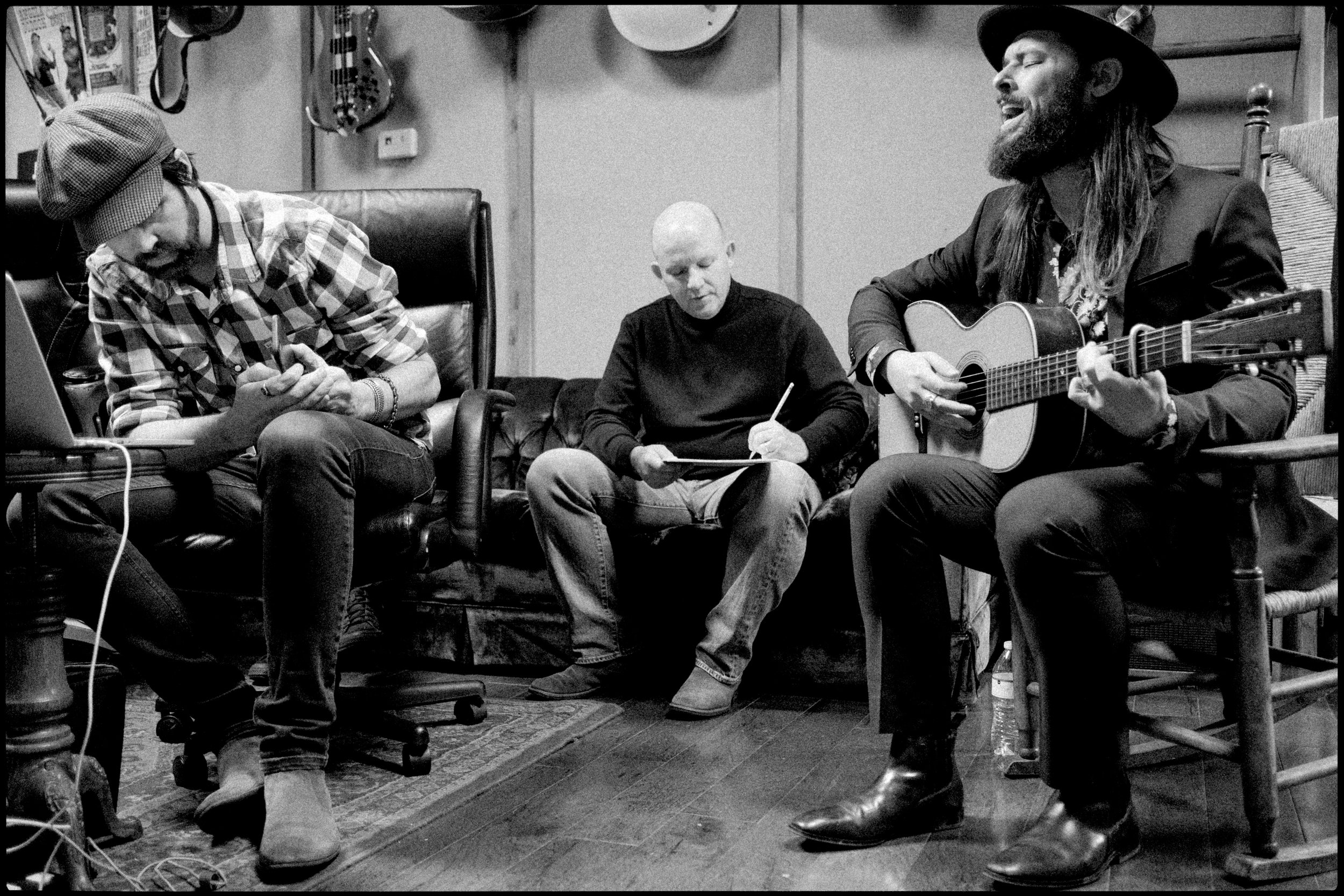 CALEB CAUDLE RECORDING AT CASH CABIN