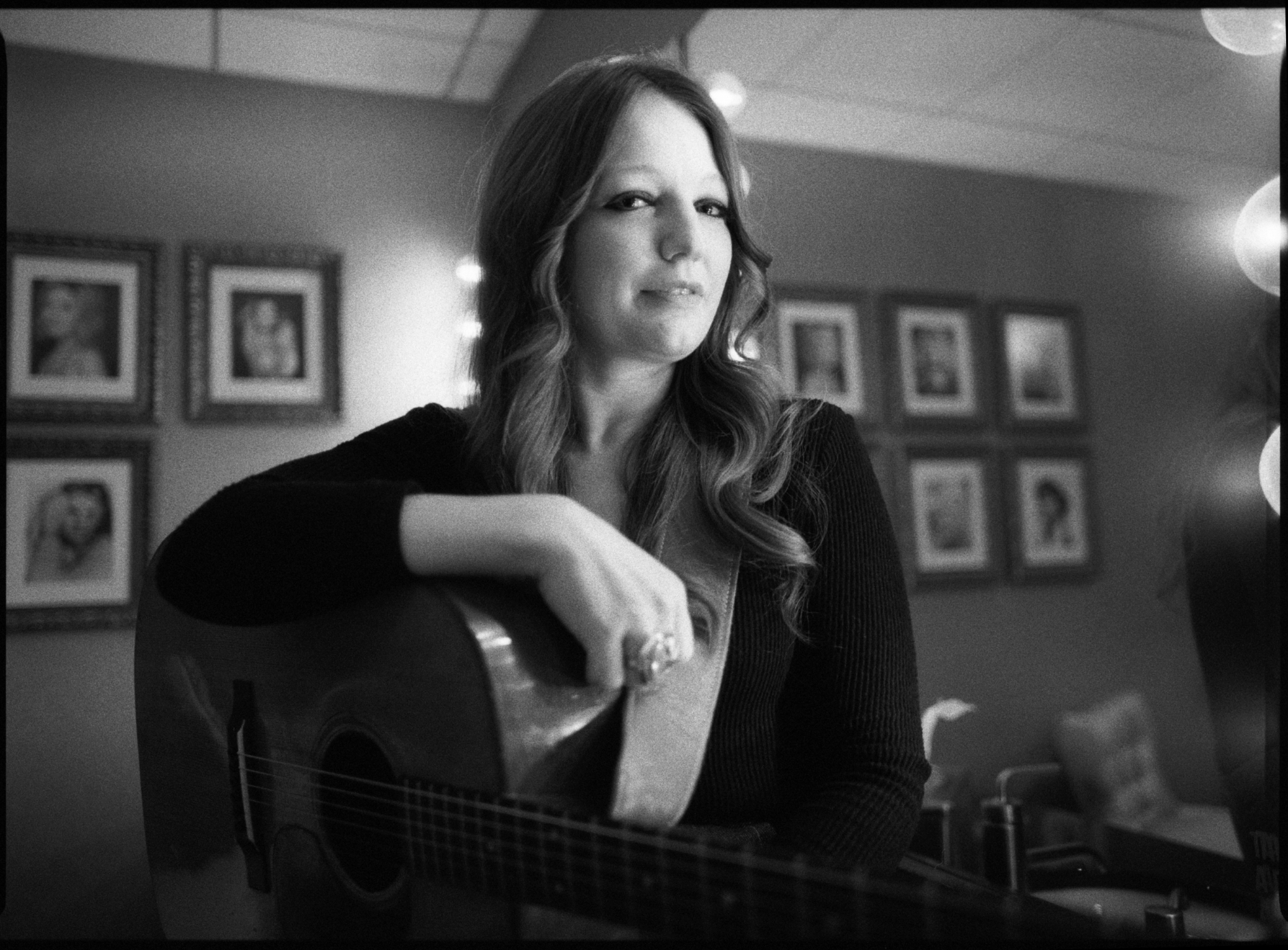 Kelsey Waldon at the Grand Ole Opry backstage in her dressing room