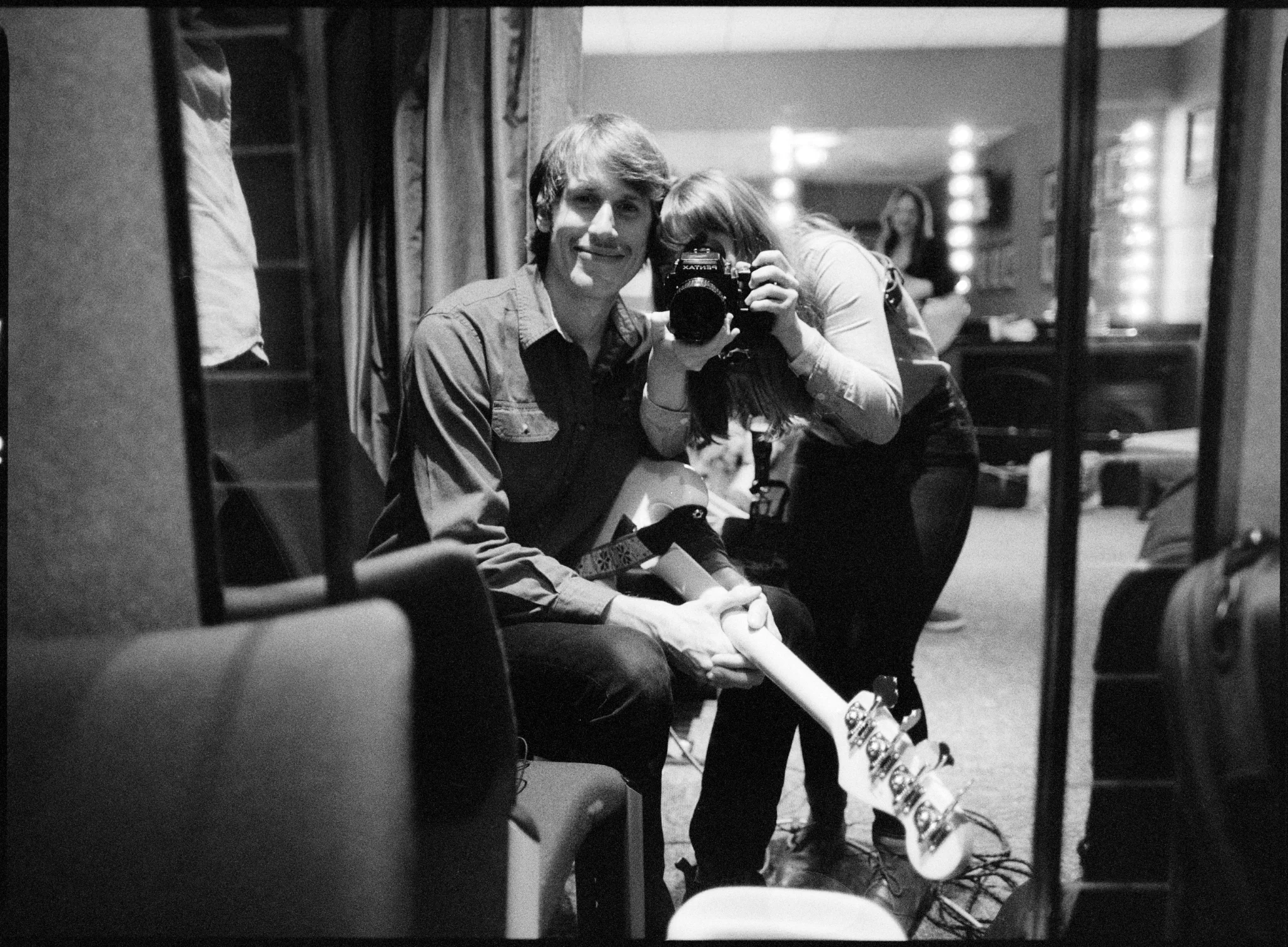Alec Newnam and myself at work