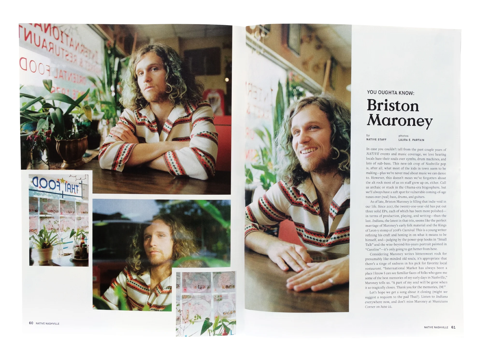 Briston Maroney article for NATIVE Magazine’s June 2019 Issue