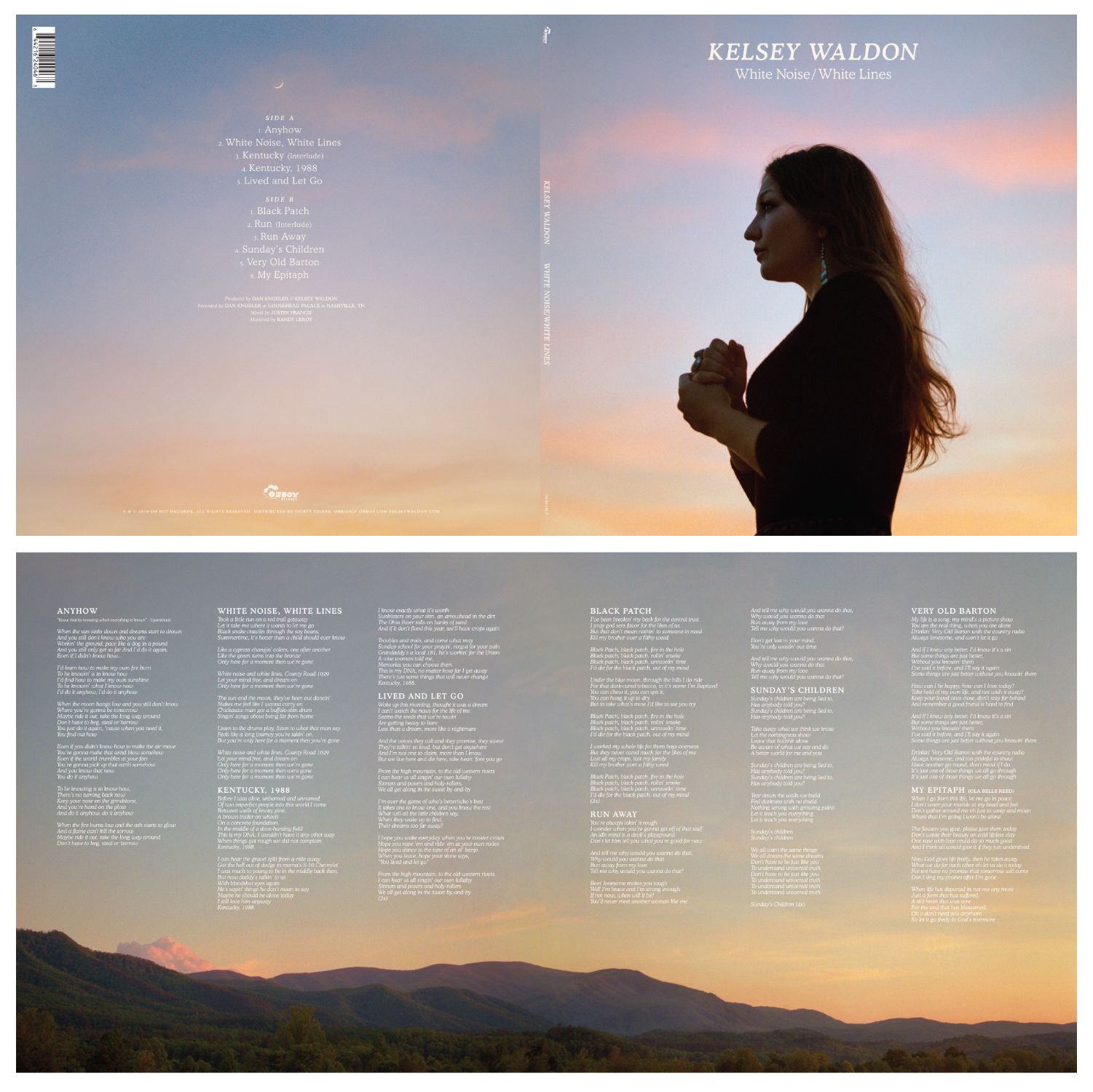 Kelsey Waldon, "White Noise/White Lines" Album | 2019 Oh Boy Records, Distributed by Thirty Tigers