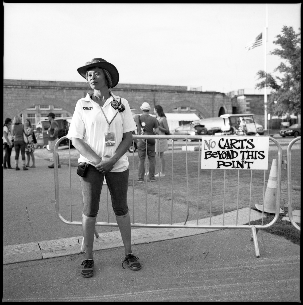 The coolest security guard in the world! Mary! I love this lady.