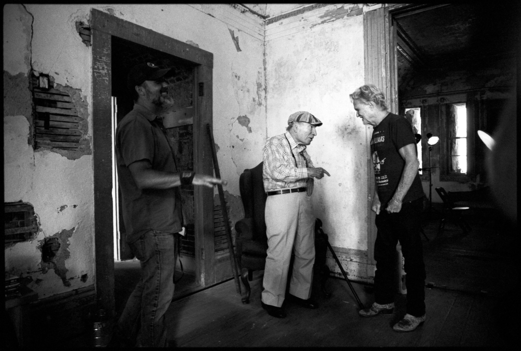 George Wein talking with Kris Kristofferson