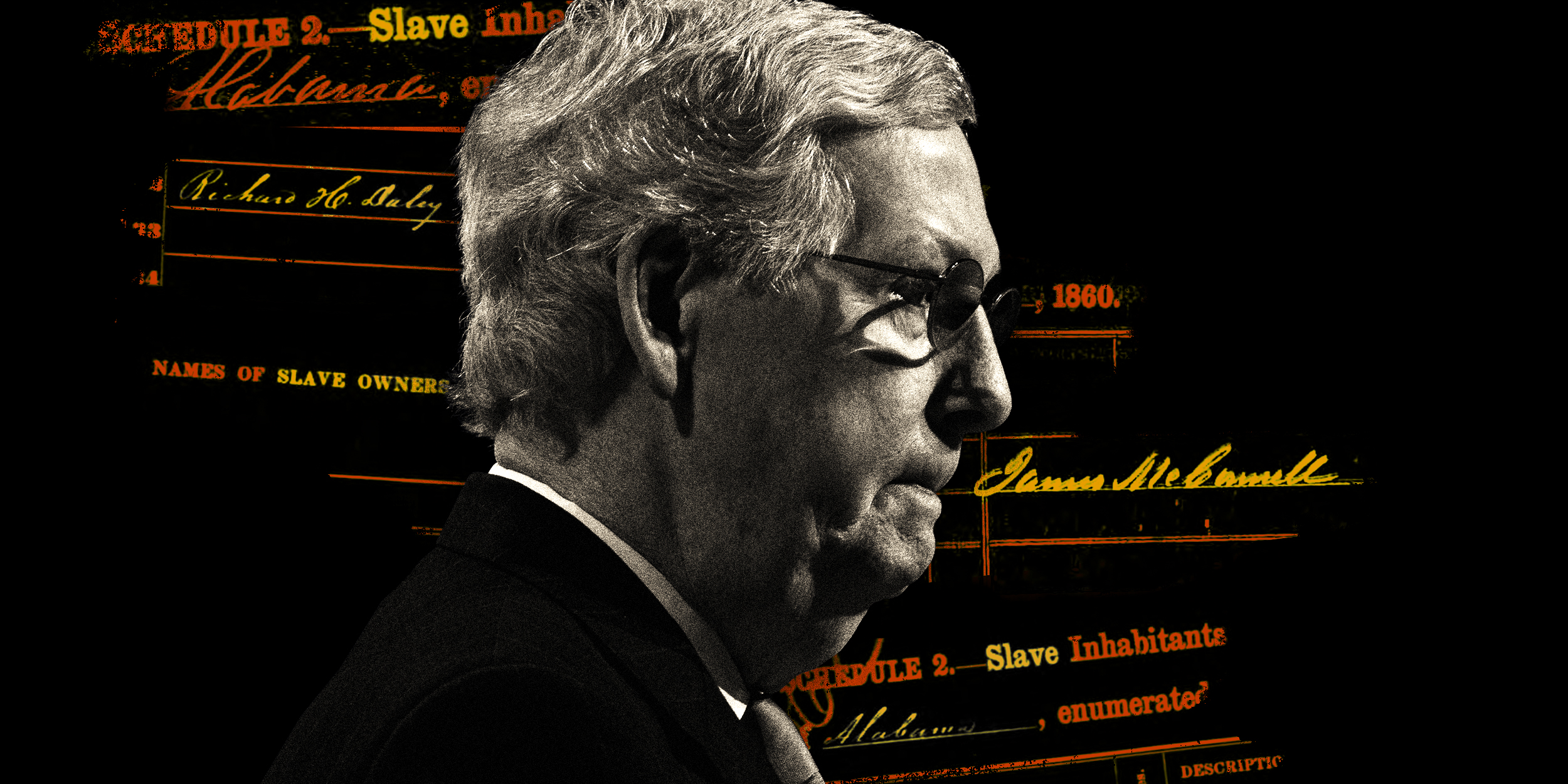   Sen. Mitch McConnell's great-great-grandfathers owned 14 slaves, bringing reparations issue close to home   AD:  Kara Haupt  