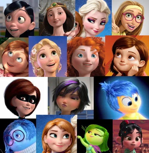 #GoodRead | Every Female Character in Every Disney/Pixar Animated Movie From the Past Decade Basically Has the Same Face