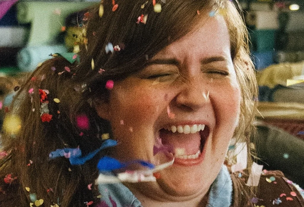 screenshot from Darby Forever from Saturday Night Live castmember Aidy Bryant.