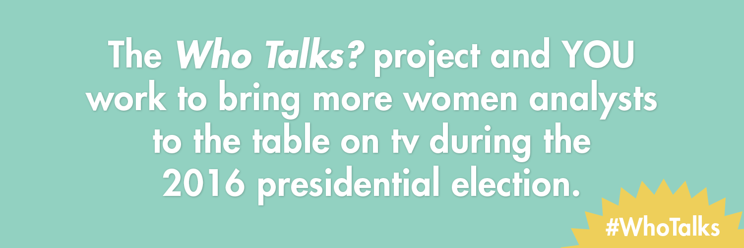 Who Talks? / #WhoTalks