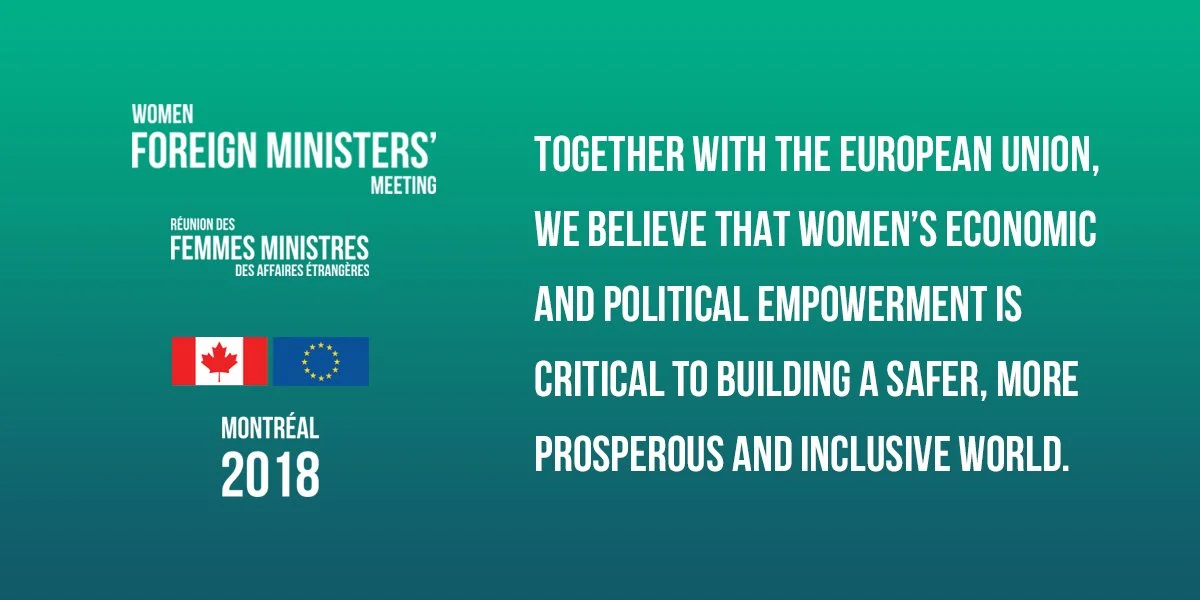 women foreign ministers meeting 2018