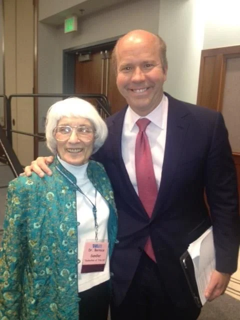 Congressman John Delaney with Dr. Bernice Sandler in 2017