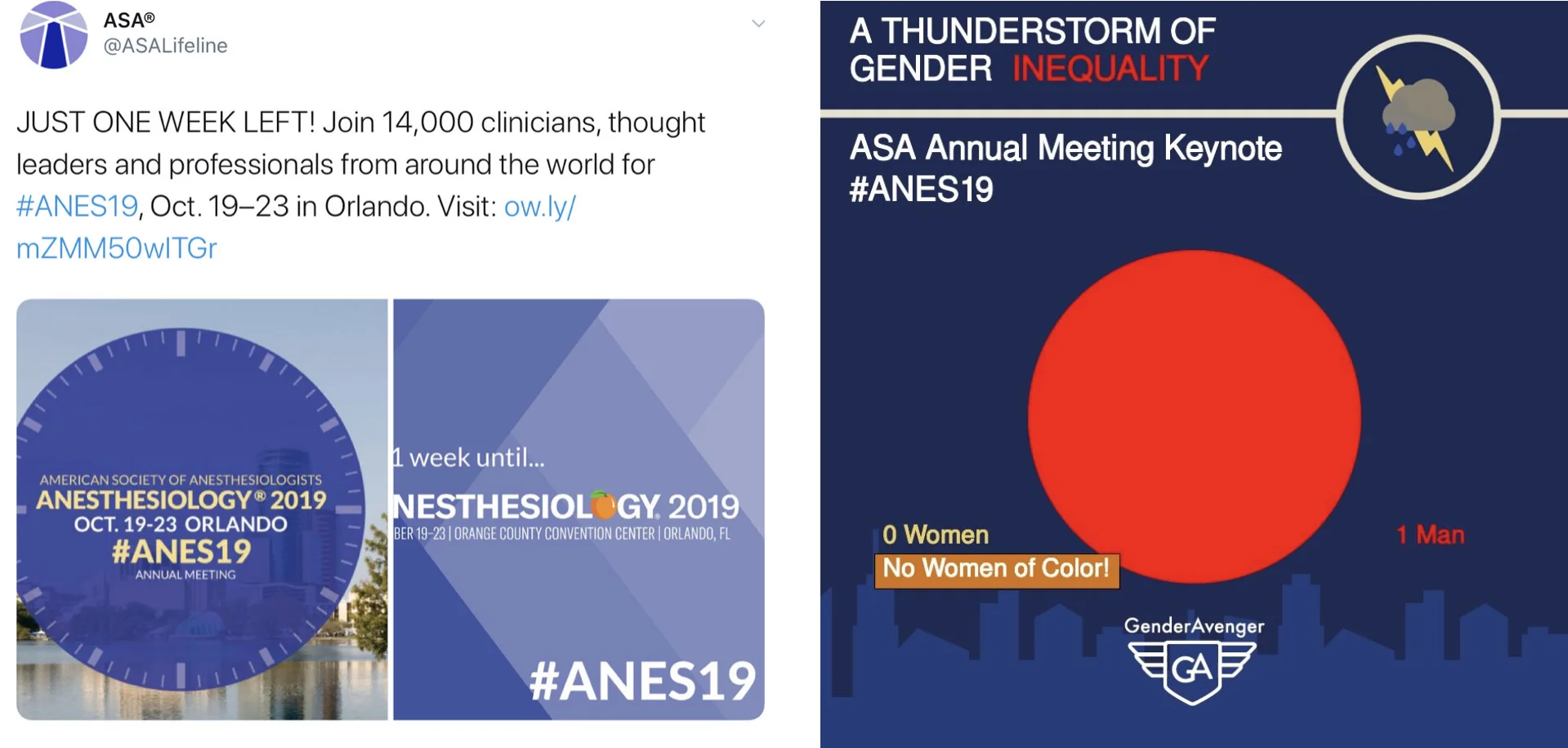 📣🚨 ACT NOW | No Women Keynote Speakers In 5 Years At the American Society of Anesthesiologists Annual Meeting Means They Have a Problem