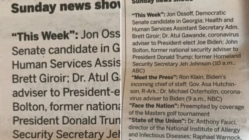 Action Alert | The Weekend Served Up Several Gender Equality Fails