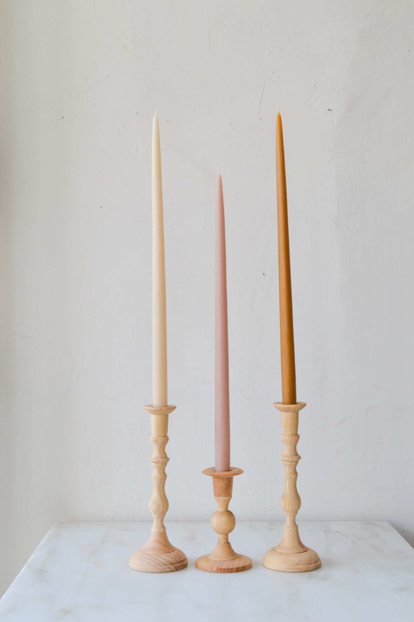 Turned Wood Candle Holder