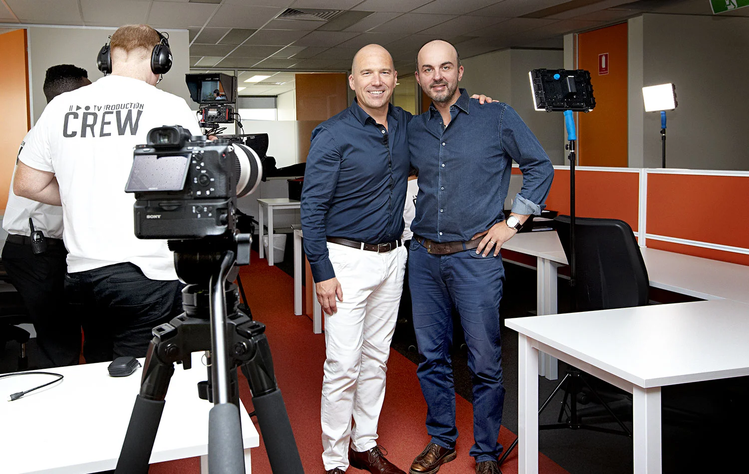 Moondara Cheese company being filmed for a documentary of local manufacturers distributing product internationally