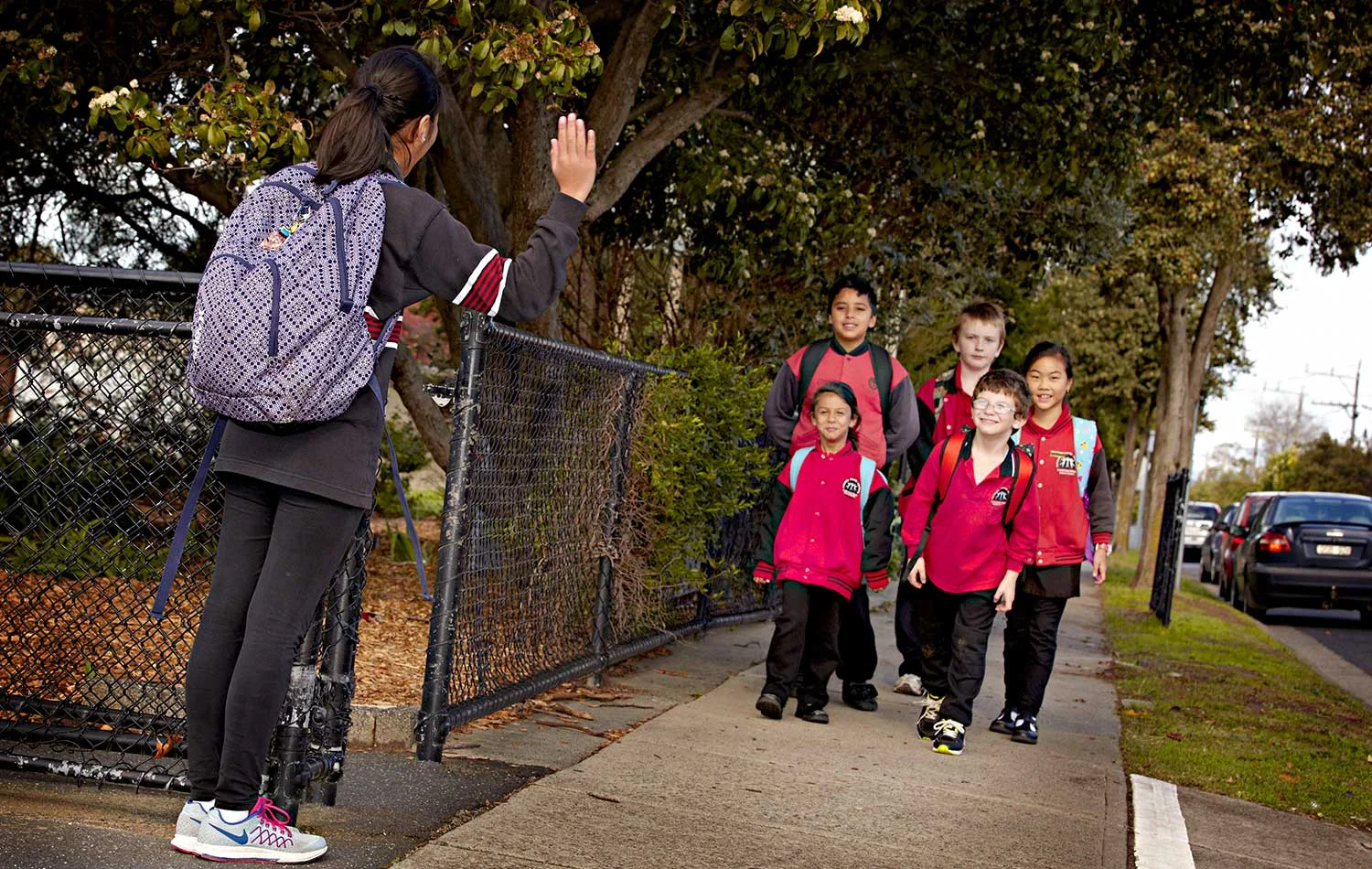 Walk to school day promotion