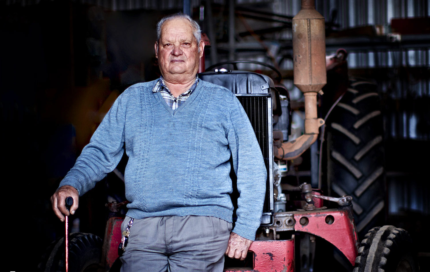 Nick Korionis is a retired Keilor Market Gardener who still gets down into his shed every day to plow his own personal veggie patch.