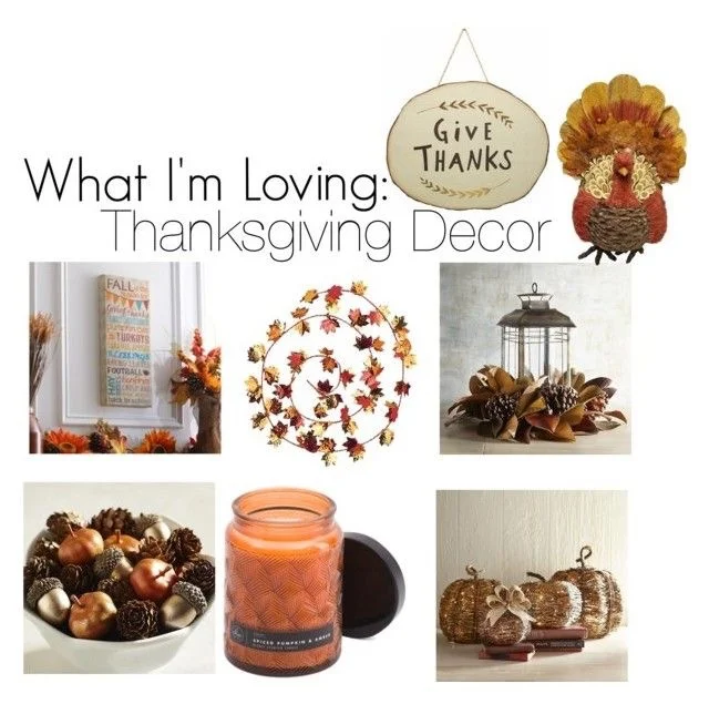 Harvest "Give Thanks" Wooden Hall Hanging | Fall is the Season Canvas Art Prin t | Leaves Wire Garland | Fall Magnolia Lantern | Harvest Table Scatter Mix | Spiced Pumpkin and Amber Glass Jar Candle | LED Rattan Pumpkins How pretty is this decor? One more week until Thanksgiving! Pretty soon we'll be switching out the Thanksgiving stuff for Christmas. Time flies! xoxo, Francheska 
