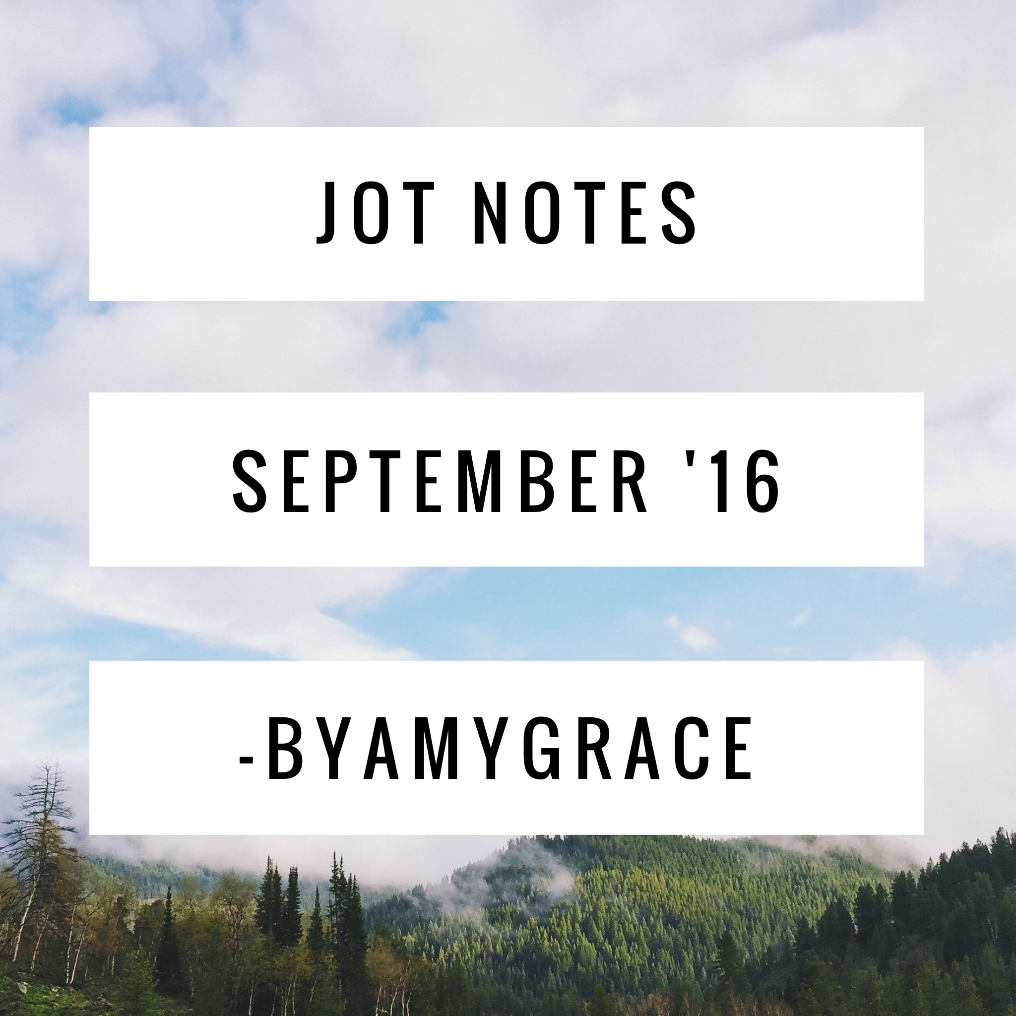 Jot Notes | September '16
