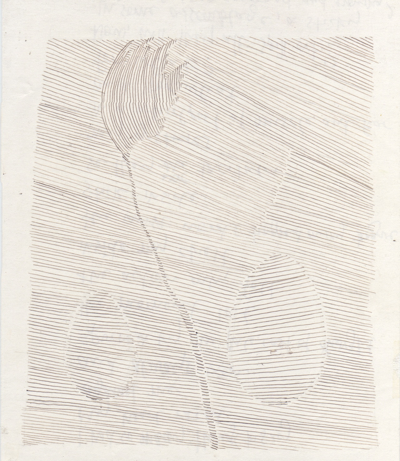   Drawing Center Flower   pen on paper  8 x 6 inches, 2006 