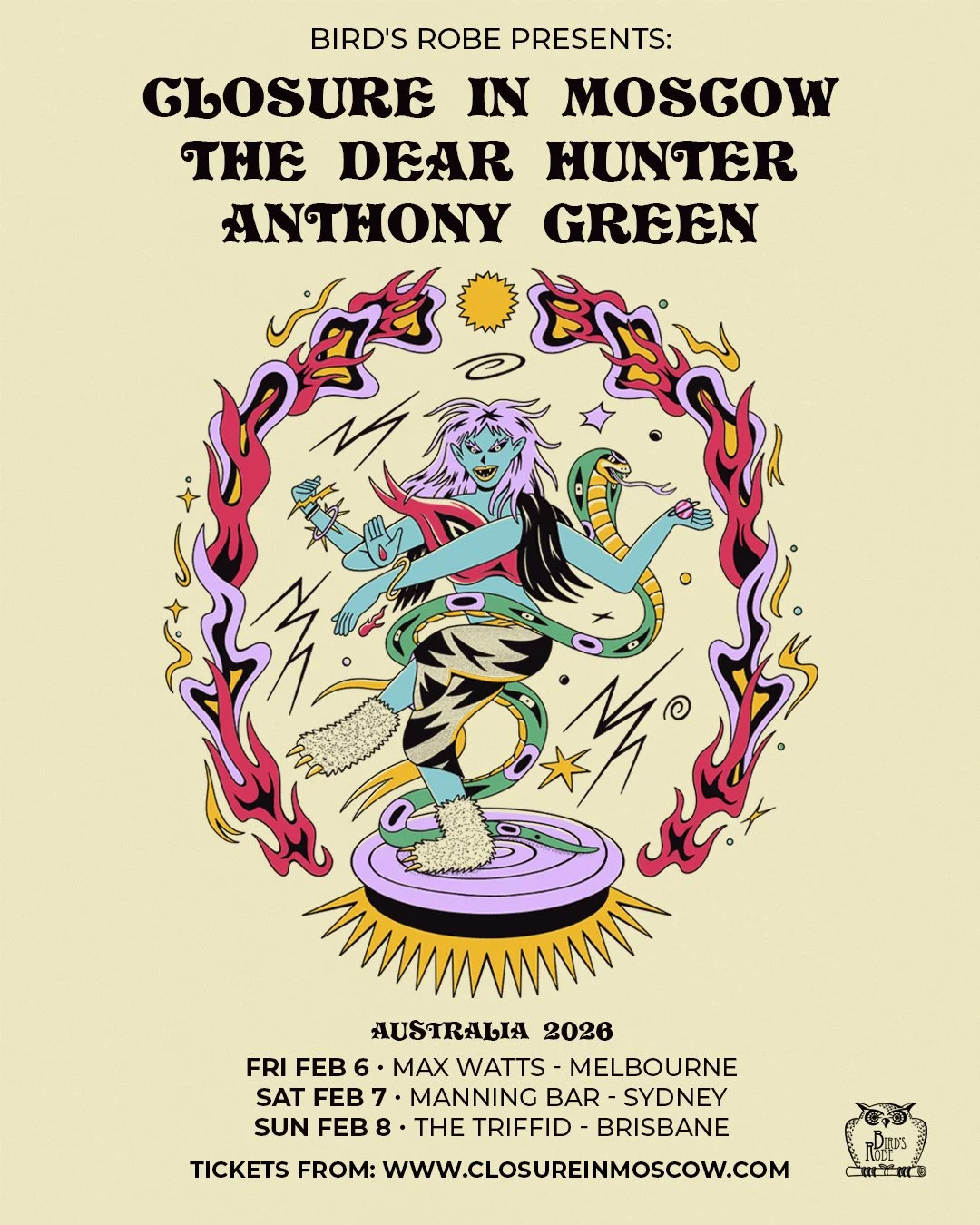Closure in Moscow + The Dear Hunter + Anthony Green - Max Watts, Melbourne