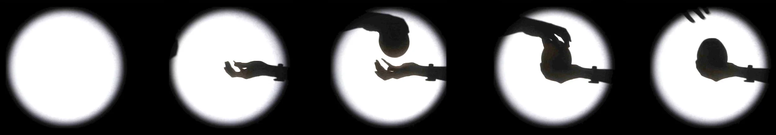 <月亮> The Moon 錄像裝置/黑紗幕/循環播放 Video Installation/black gauze/Loop