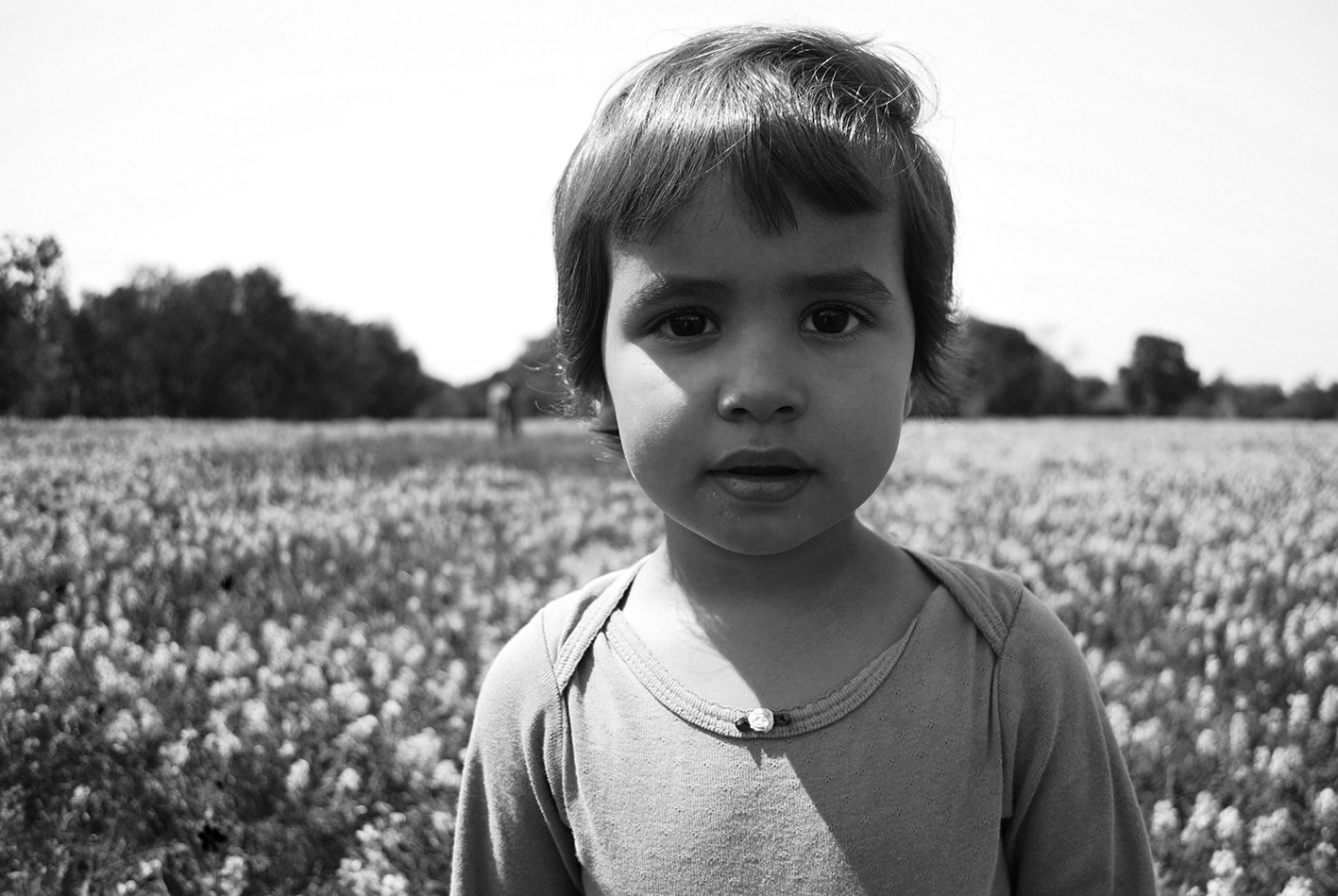 Juju standing in field 2 BW.jpg
