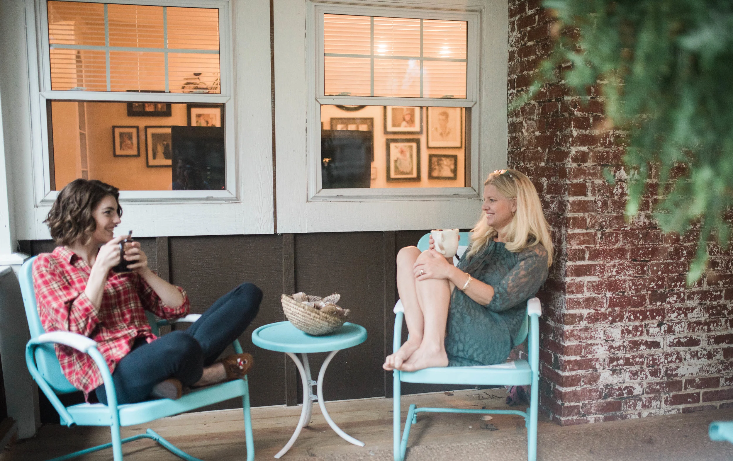 We started the day with a lil mom + daughter coffee time!